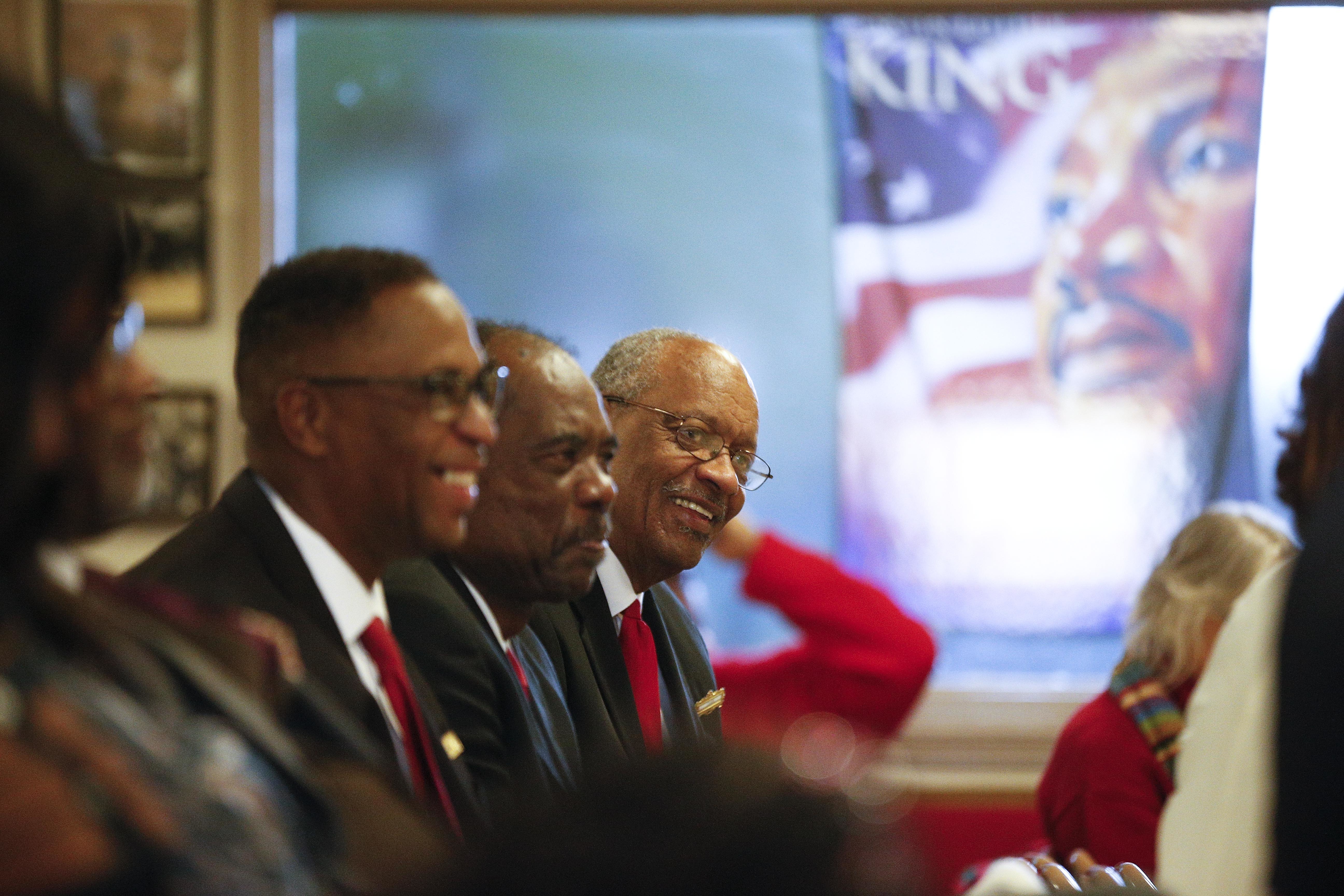 Members of the 16th Street Baptist Church attend service days before the special election. CREDIT: AP Photo/Brynn Anderson