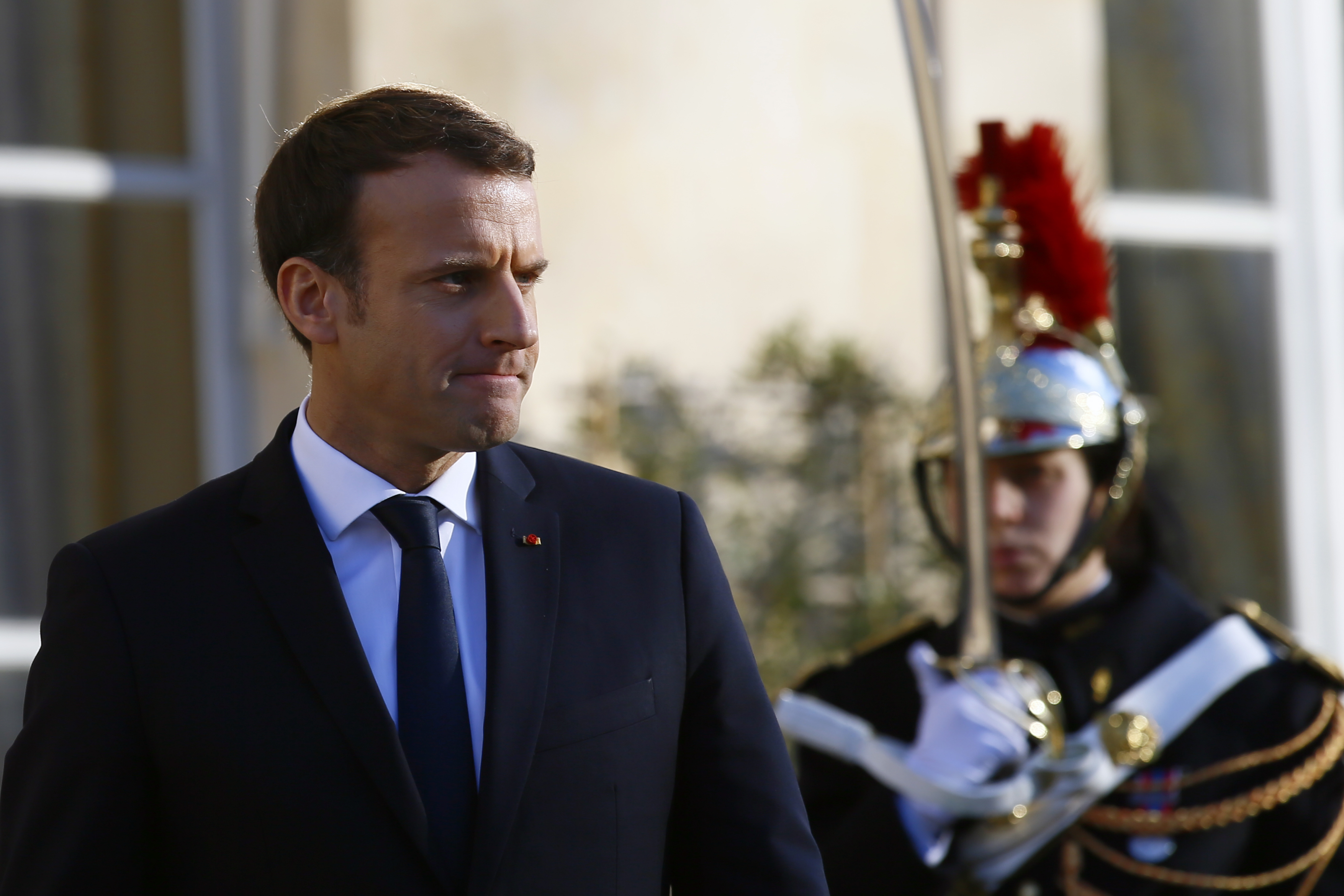 French President Emmanuel Macron. (CREDIT: AP Photo/Francois Mori)