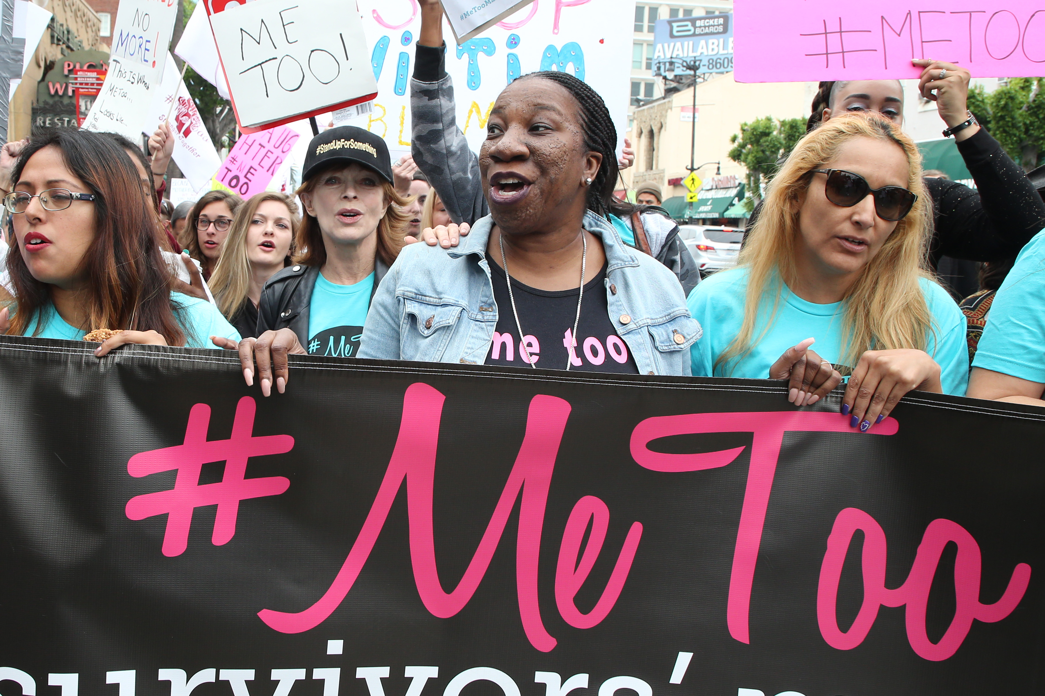 #MeToo Women's March In Hollywood, California on November 12, 2017. CREDIT: Faye Sadou/MediaPunch/IPX