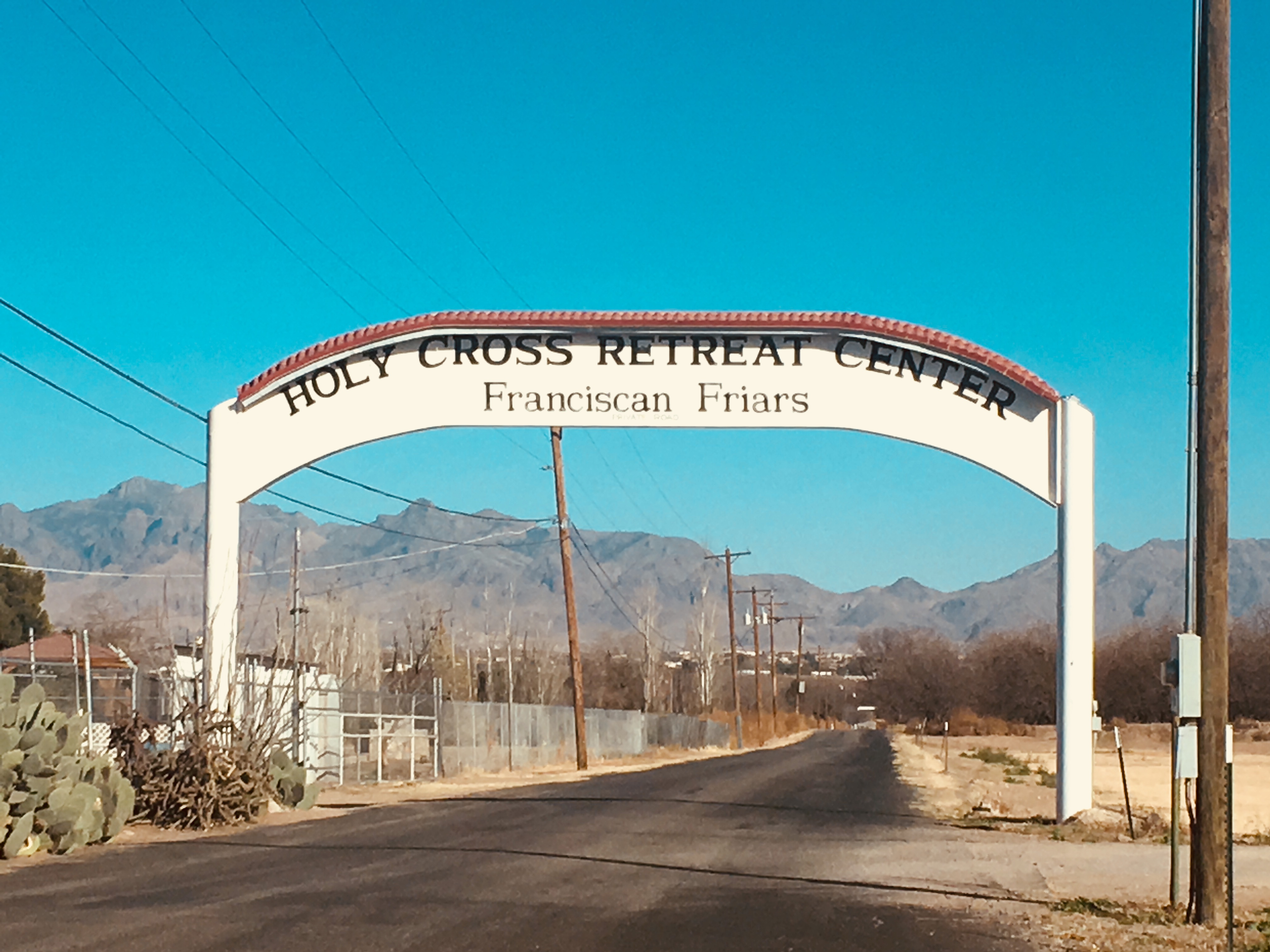 HOLY CROSS RETREAT CENTER IN MESILLA PARK, NM IS PROVIDING "FRANCISCAN HOSPITALITY" TO TWO UNDOCUMENTED PARENTS WHO ARE UNDER GOVERNMENT ORDERS TO LEAVE THE COUNTRY. (CREDIT: ESTHER Y. LEE)