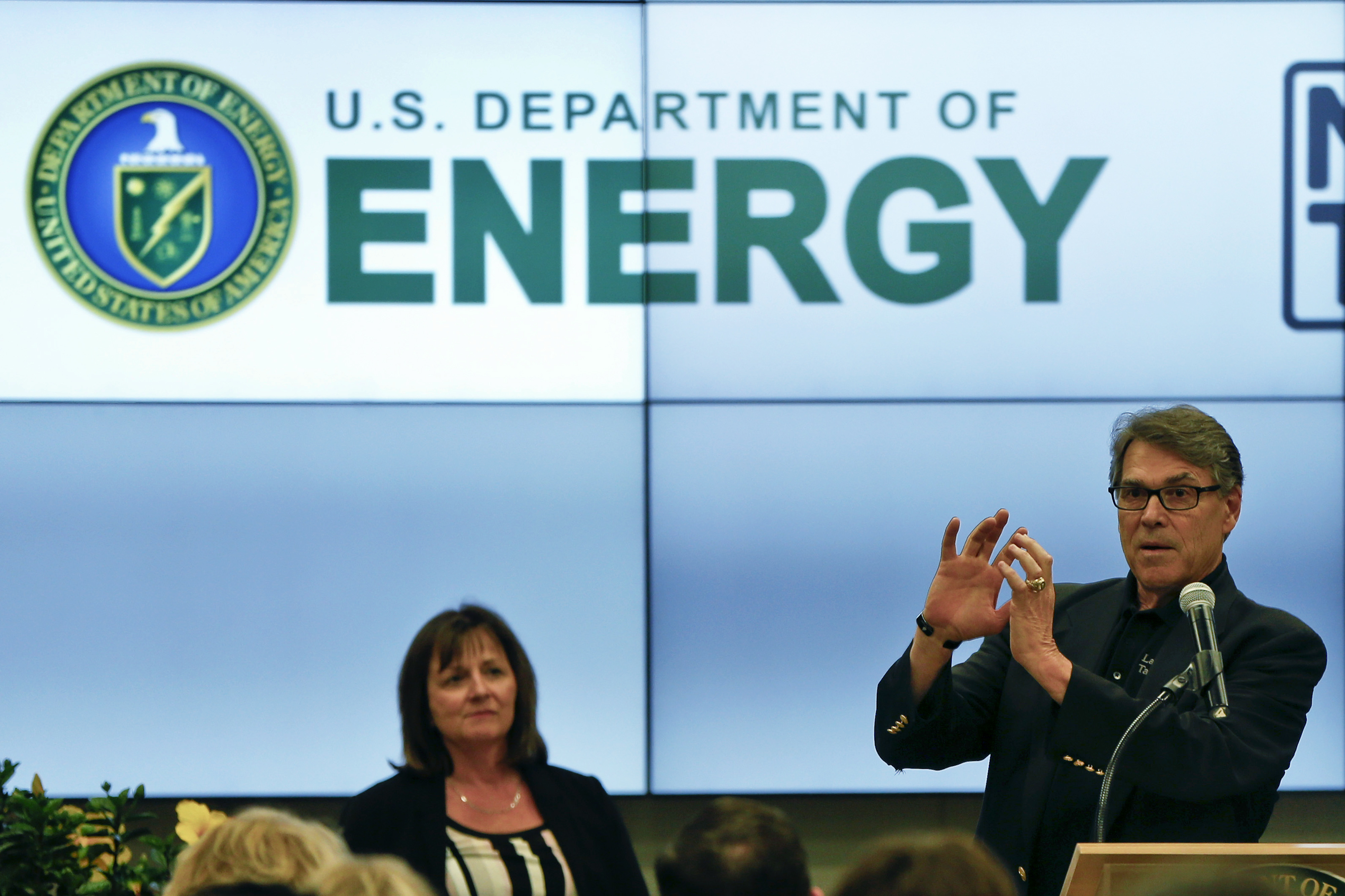 The Department of Energy, under the leadership of Rick Perry, is delaying its congressionally mandated review of appliance energy efficiency standards. CREDIT: AP Photo/Keith Srakocic