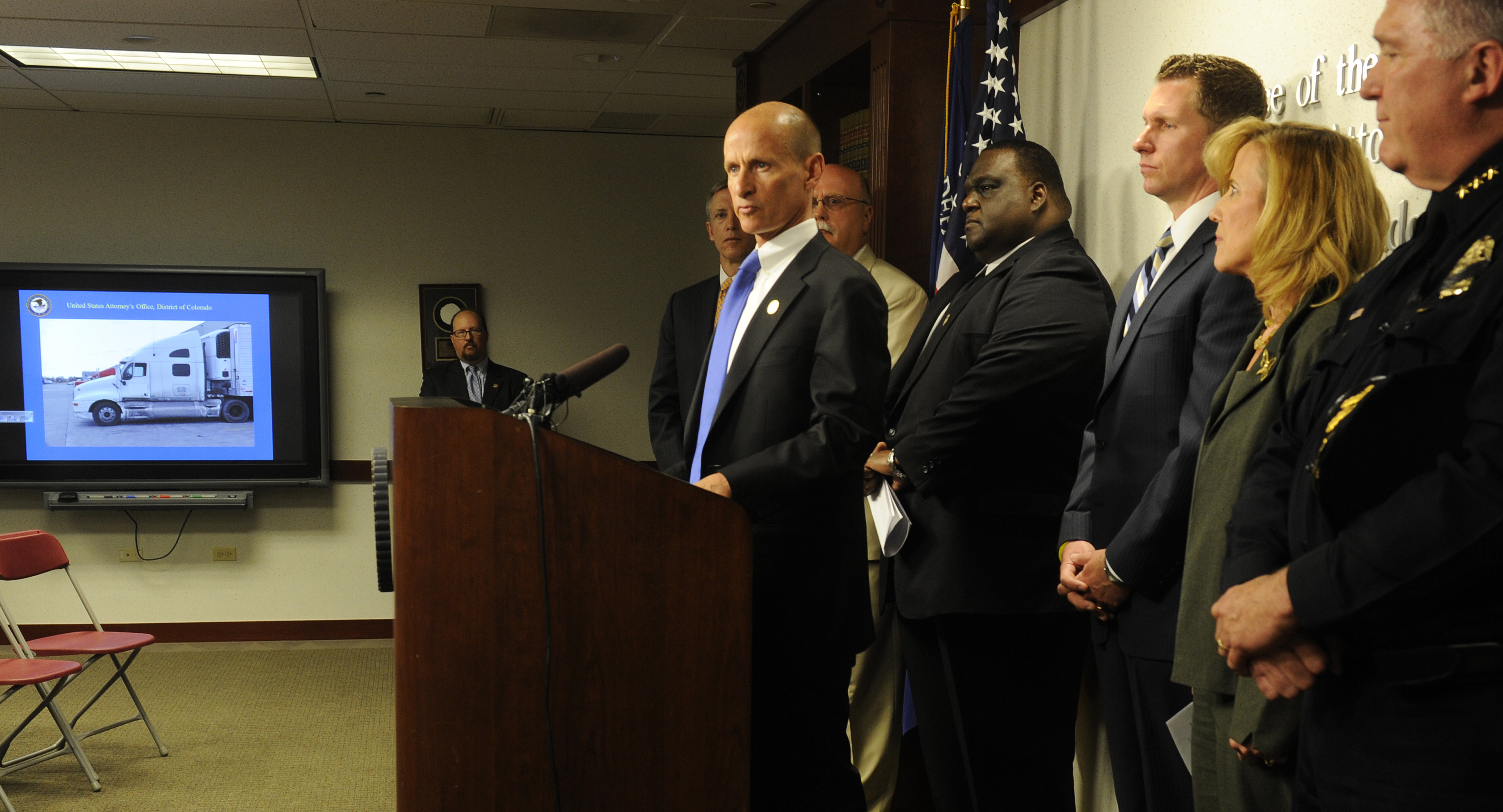 Colorado U.S. Attorney Bob Troyer speaks in 2012. (Photo By Cyrus McCrimmon/The Denver Post via Getty Images)