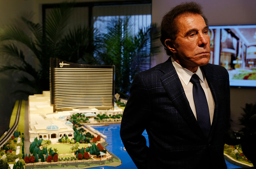 Steve Wynn speaks to reporters about a planned casino in Everett during a press conference in Medford, Mass., on March 15, 2016. (Photo by Jessica Rinaldi/The Boston Globe via Getty Images)