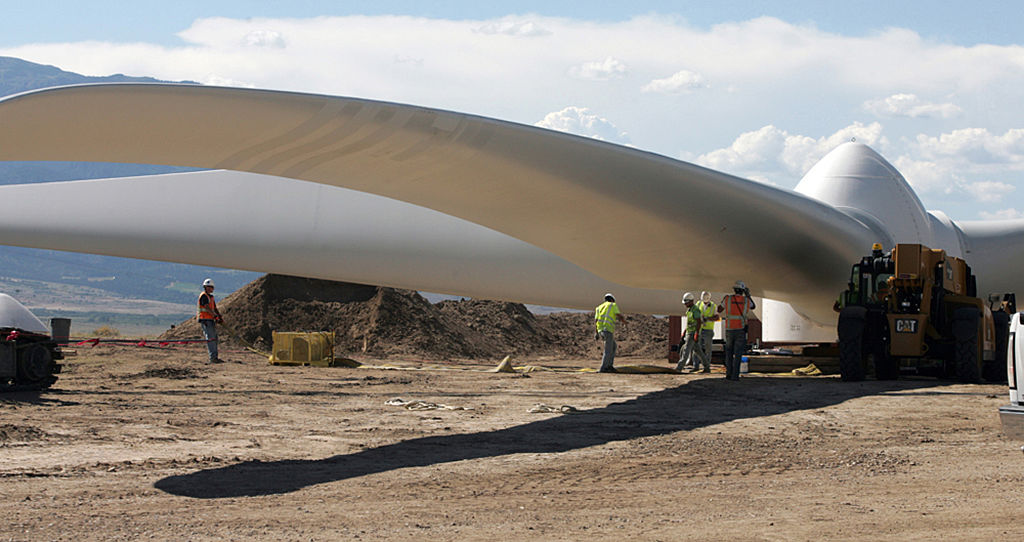 Wind farm workers in Colorado. CREDIT: Steven Clevenger/Corbis via Getty Images