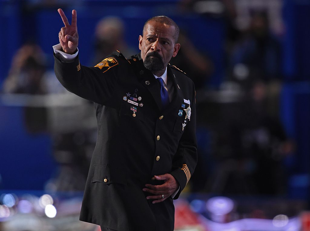 Former Milwaukee Sheriff David Clarke in Cleveland, Ohio on July 18, 2016.(CREDIT: DOMINICK REUTERS/AFP/Getty Images)