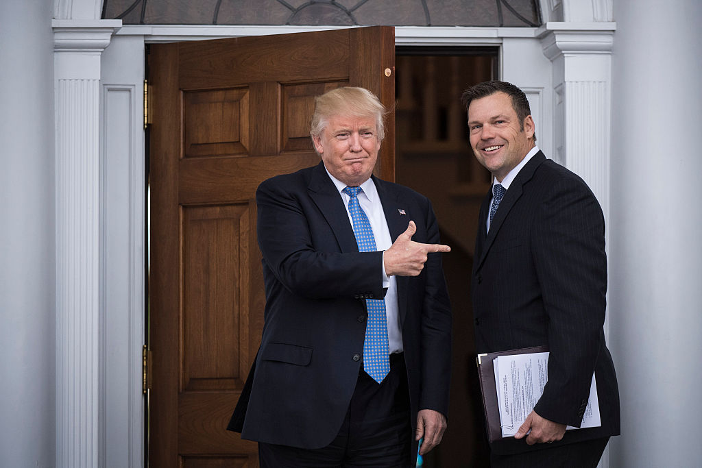 Kris Kobach and Donald Trump