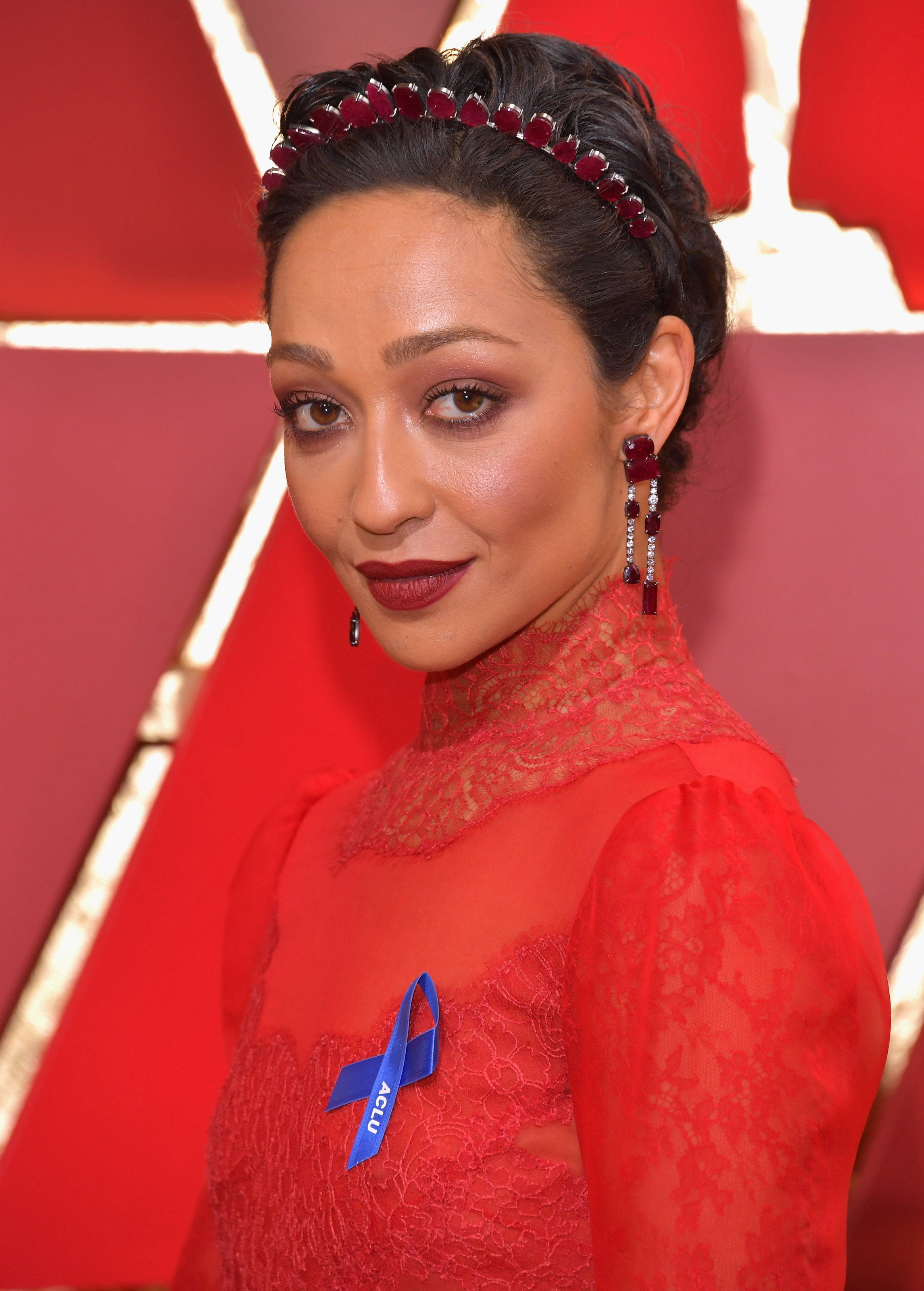 Actress Ruth Negga attends the 89th Annual Academy Awards on February 26, 2017 in Hollywood, California. CREDIT: Lester Cohen/WireImage