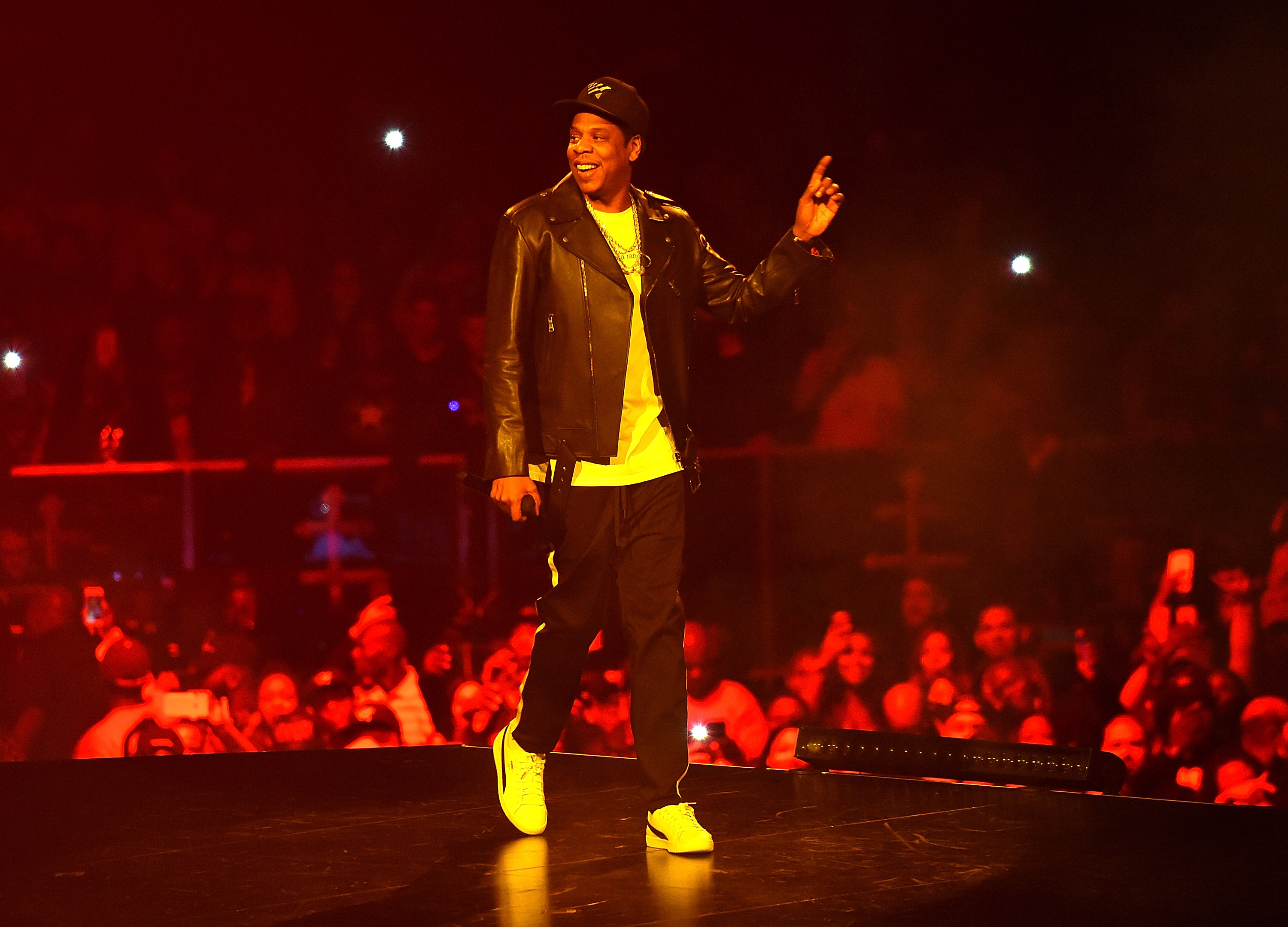 Jay-Z performs onstage during his 4:44 tour at Barclays Center of Brooklyn on November 26, 2017 in New York City. (CREDIT: Kevin Mazur/Getty Images for Roc Nation)