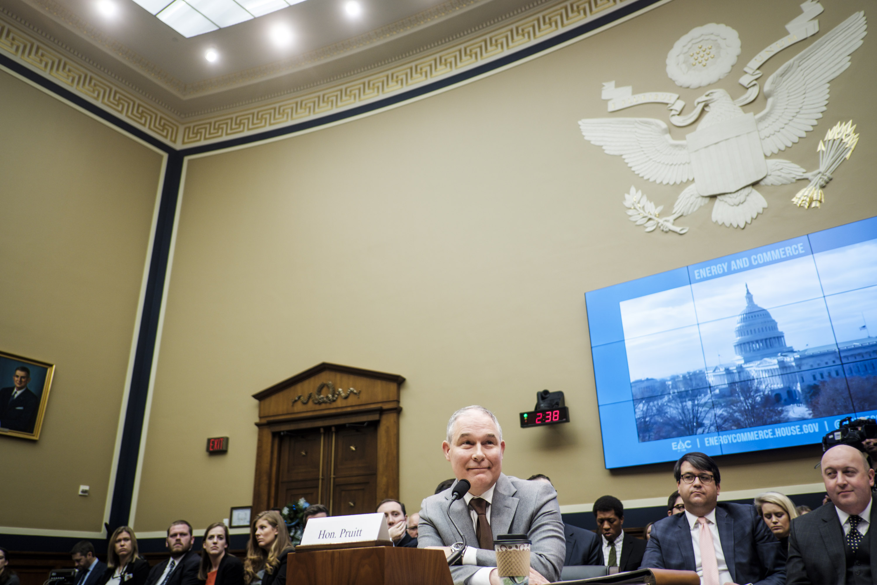 Environmental Protection Agency Administrator Scott Pruitt testifies before the House Energy and Commerce Committee. (CREDIT: Pete Marovich/Getty Images)