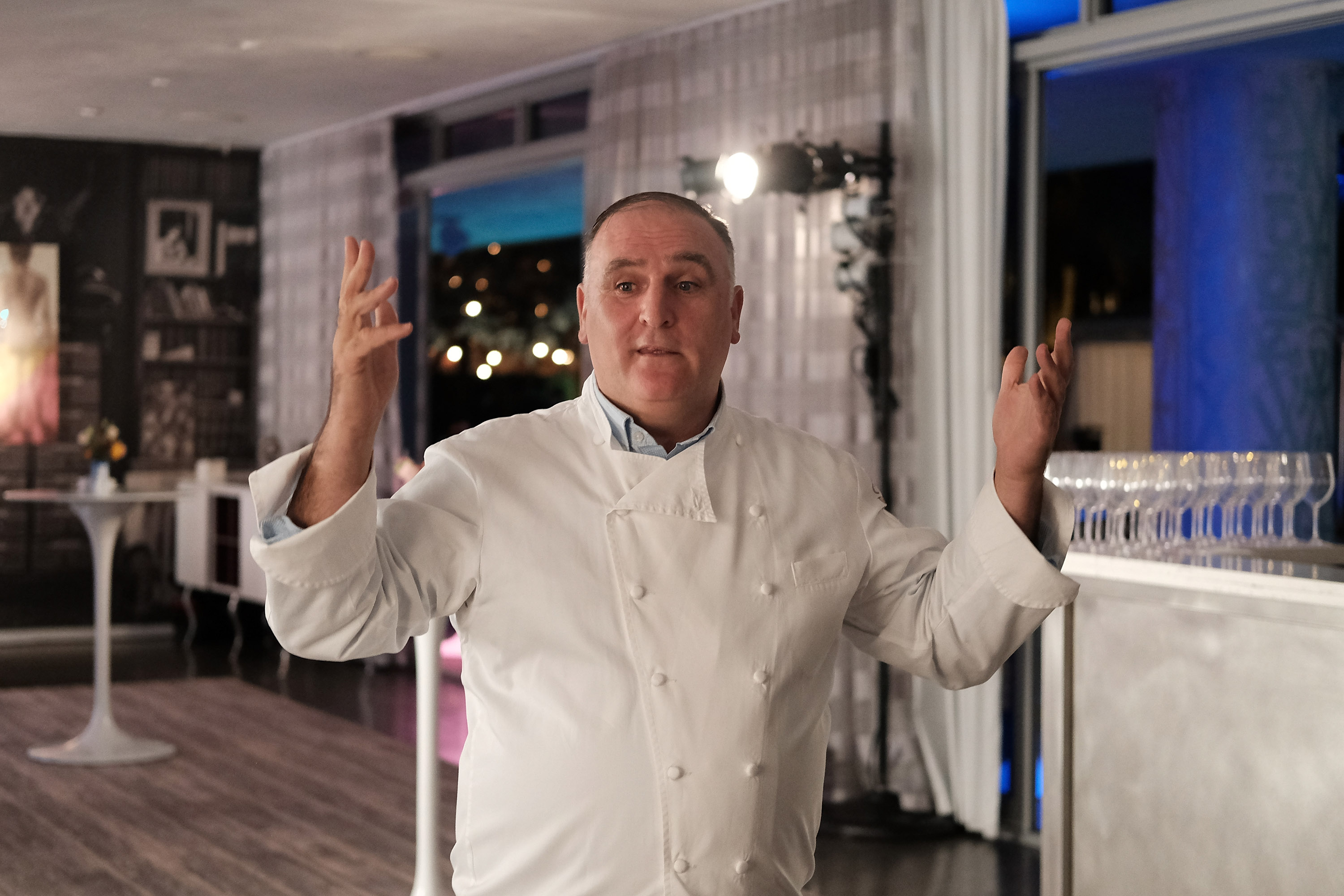 Jose Andres attends FOOD MEETS ART, hosted by Jose Andres. CREDIT: Photo by Jason Kempin/Getty Images for American Express Platinum
