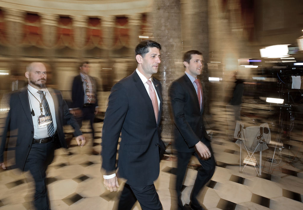 House Speaker Paul Ryan (R-WI) at the U.S. Capitol on December 21, 2017 in Washington, D.C. (CREDIT: Mark Wilson/Getty Images)