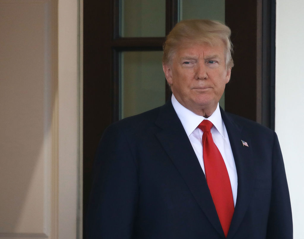 President Donald Trump at the West Wing of the White House, on January 10, 2018 in Washington, D.C. (CREDIT: Mark Wilson/Getty Images)