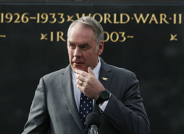 Interior Secretary Ryan Zinke reportedly caught the White House off-guard when he removed Florida from the list of states to be reviewed as part of the Interior Department's five-year offshore drilling plan. CREDIT: Mark Wilson/Getty Images