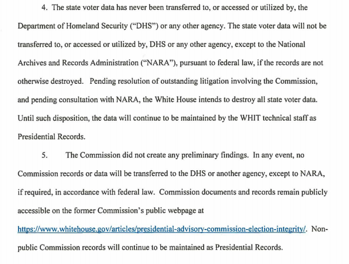 Screengrab of Tuesday's court filing