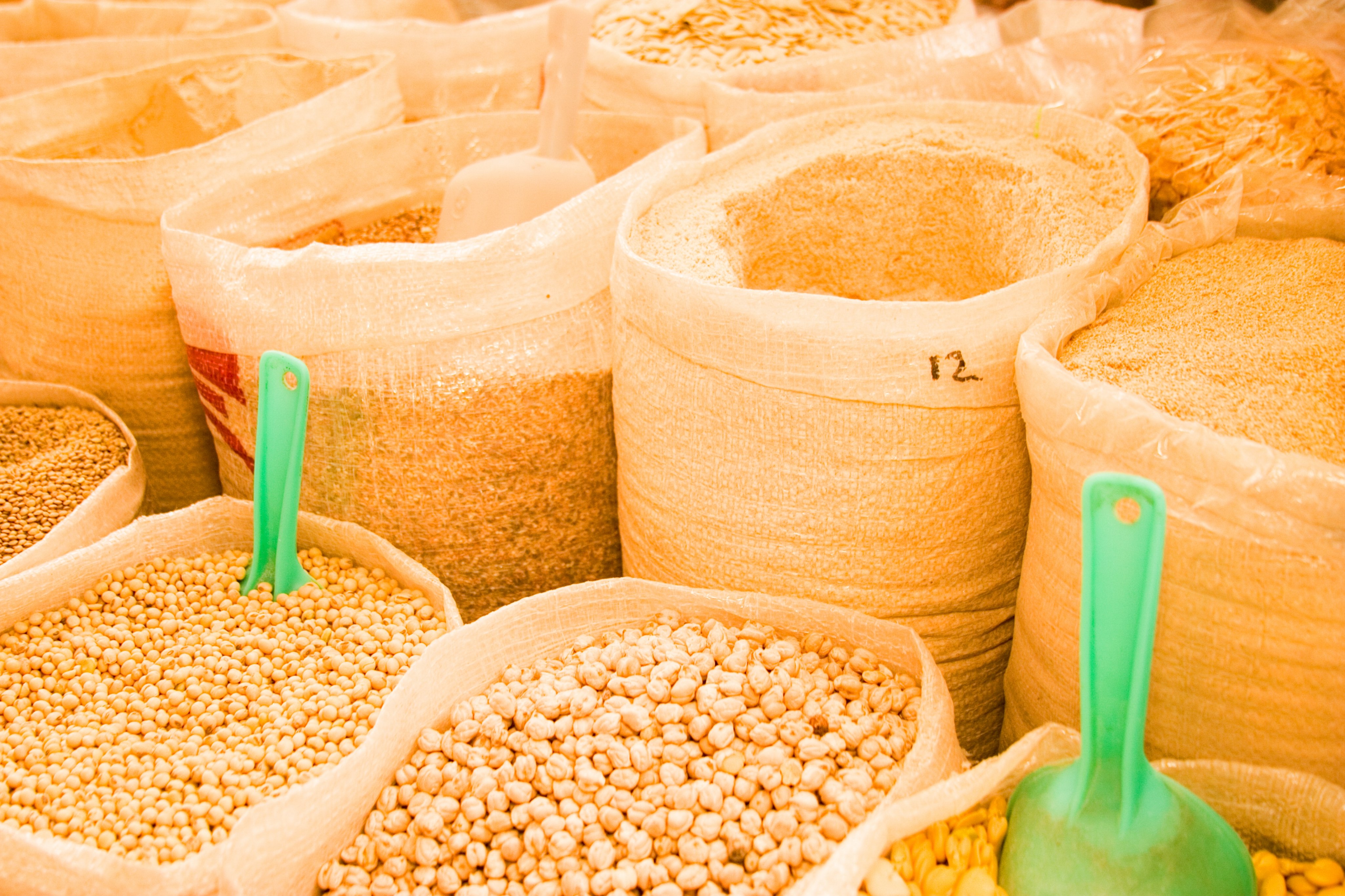 Grains for sale at the mercado, San Miguel de Allende, Mexico. CREDIT: Universal Images Group via Getty Images