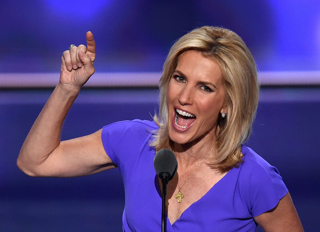 Radio Host Laura Ingraham speaks on the third day of the Republican National Convention in Cleveland, Ohio, on July 20, 2016. (CREDIT: TIMOTHY A. CLARY/AFP/Getty Images)