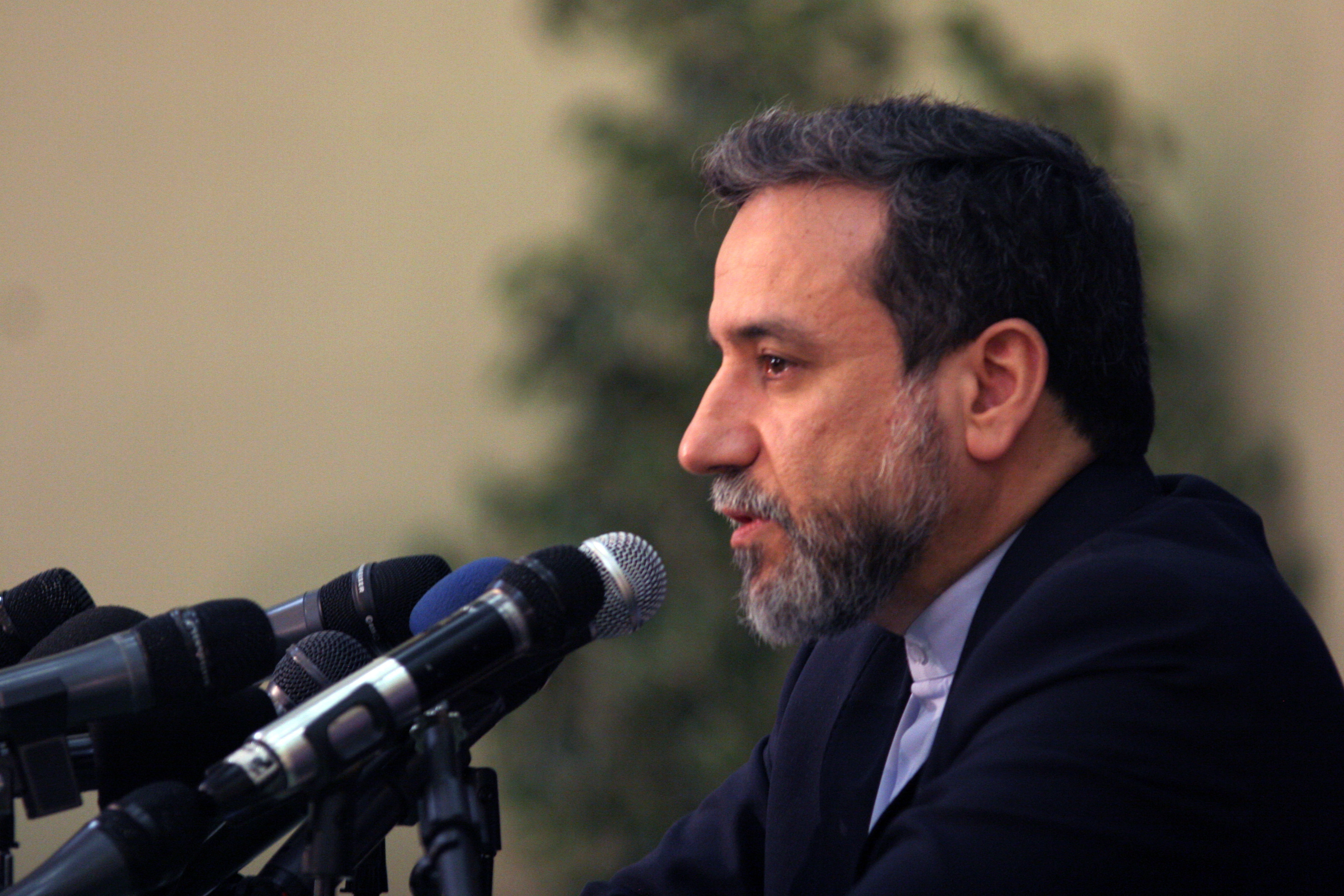 Iran's Deputy Foreign Minister and chief nuclear negotiator Abbas Araqchi holds a press conference at Iran's Foreign Ministry in Tehran, Iran on July 22, 2015. CREDIT: Mohsen Shandiz/Corbis/Getty Images.