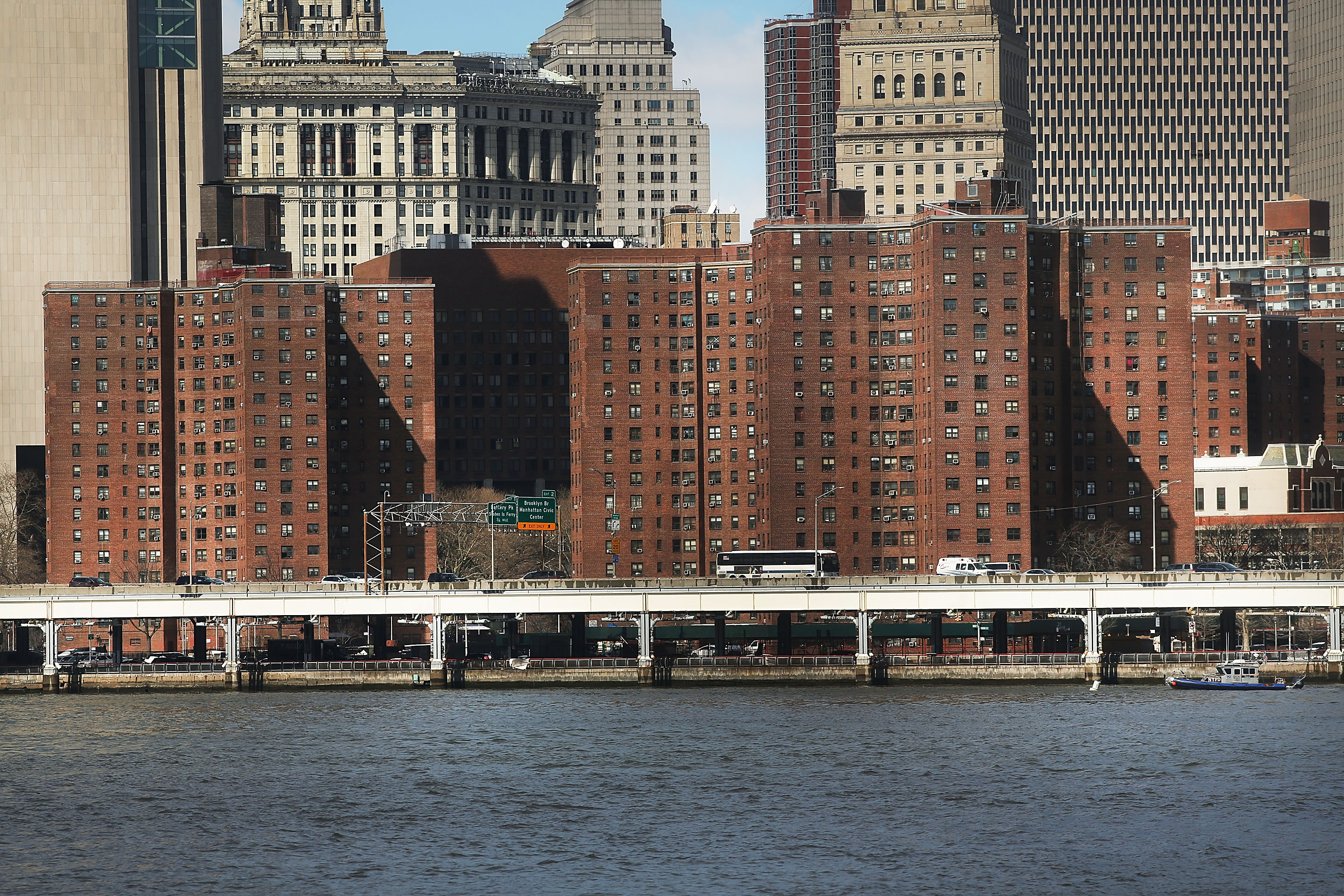 Public housing in lower Manhattan. CREDIT: Spencer Platt/Getty Images