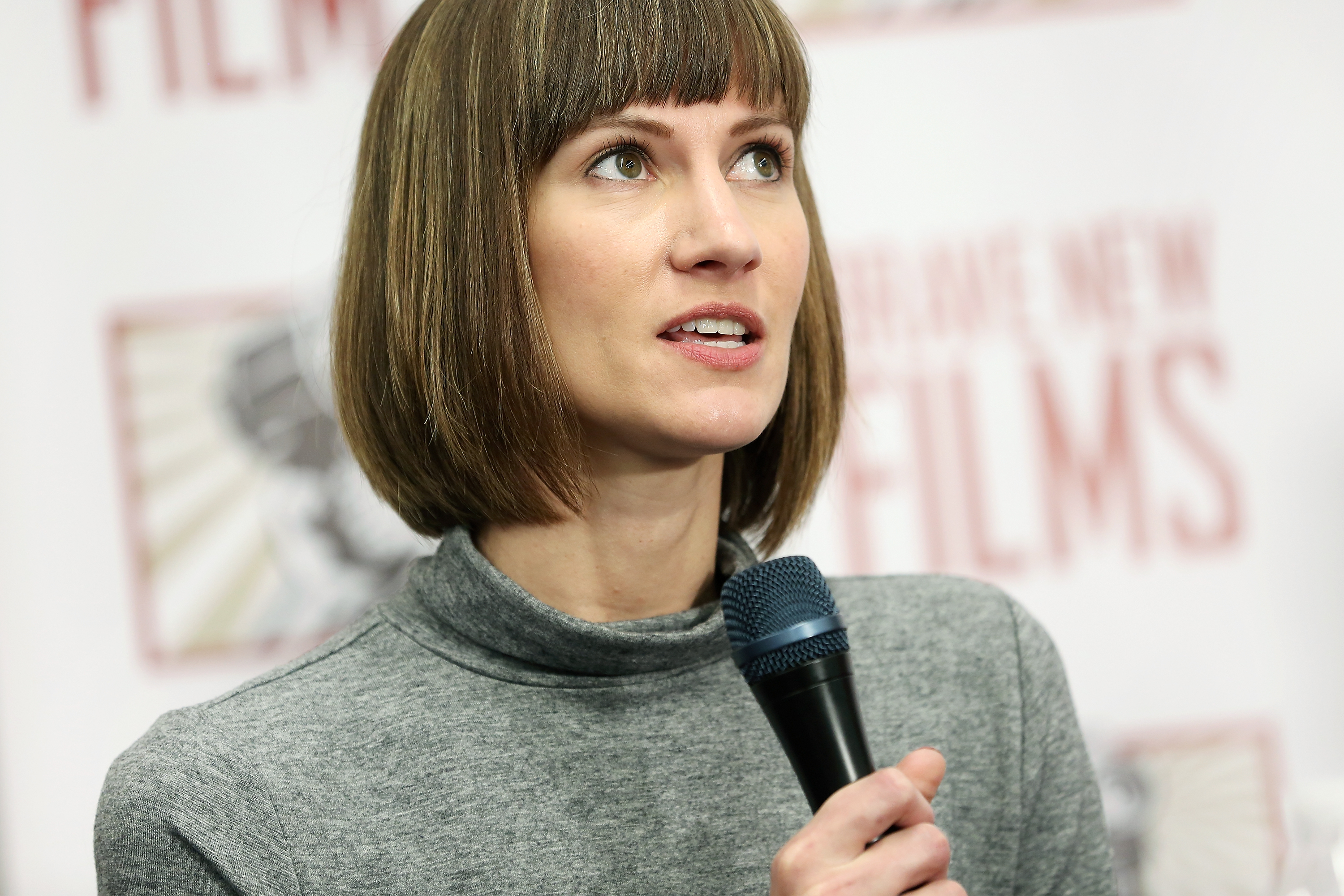 NEW YORK, NY - DECEMBER 11: Rachel Crooks speaks during the press conference held by women accusing Trump of sexual harassment in NYC on December 11, 2017 in New York City. (Photo by Monica Schipper/Getty Images)