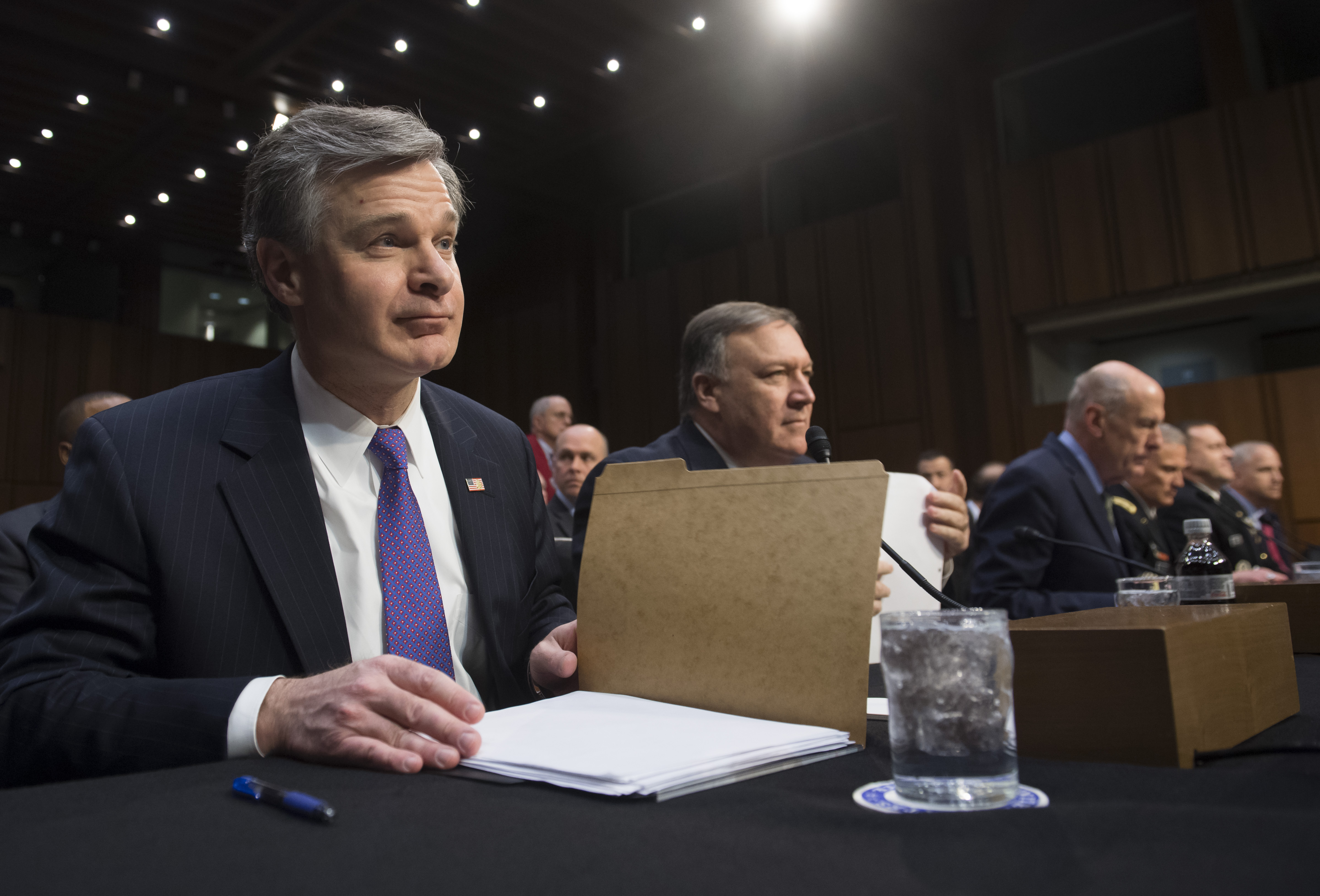 Wray on Tuesday. (CREDIT: SAUL LOEB/AFP/Getty Images)