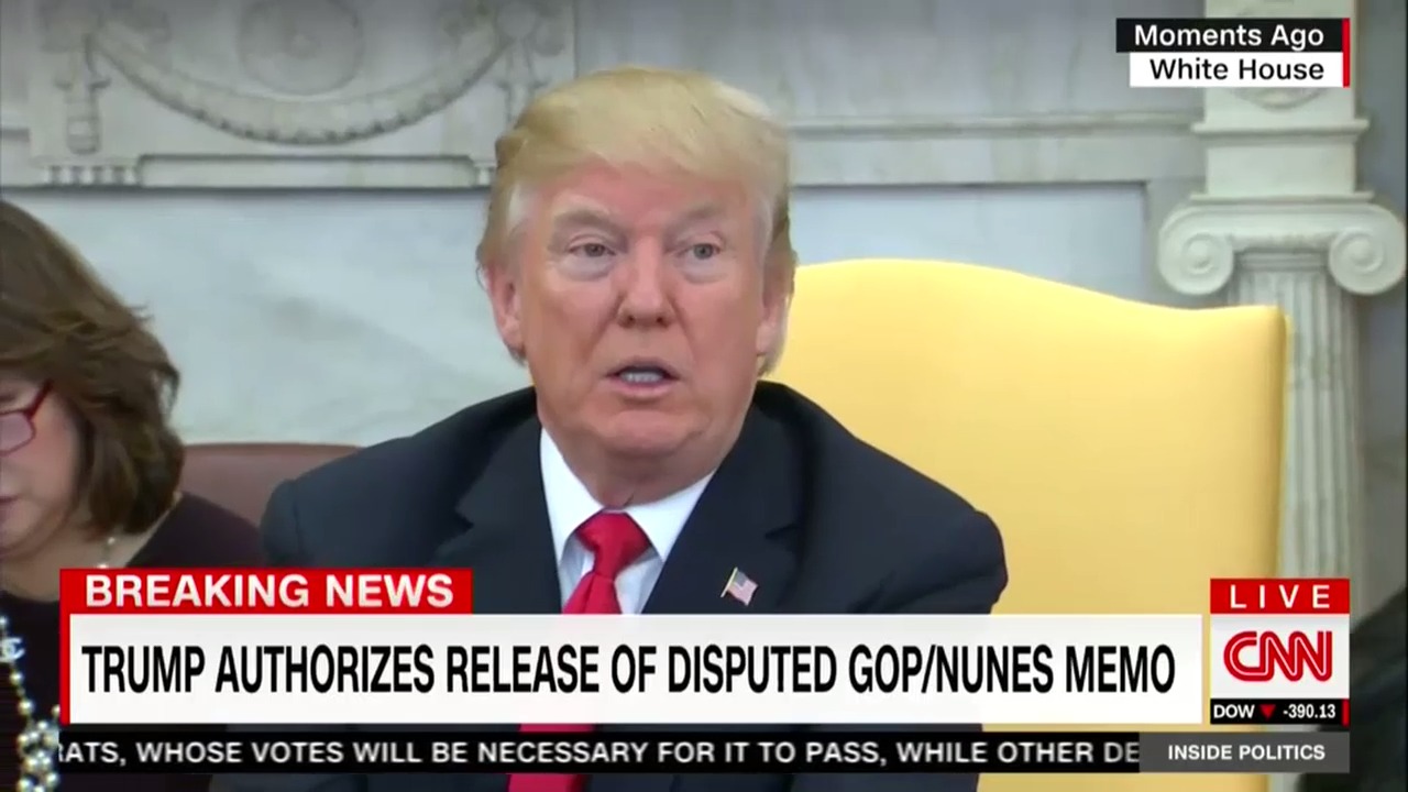 Trump’s first comments on the GOP memo reveal what this is really about ...