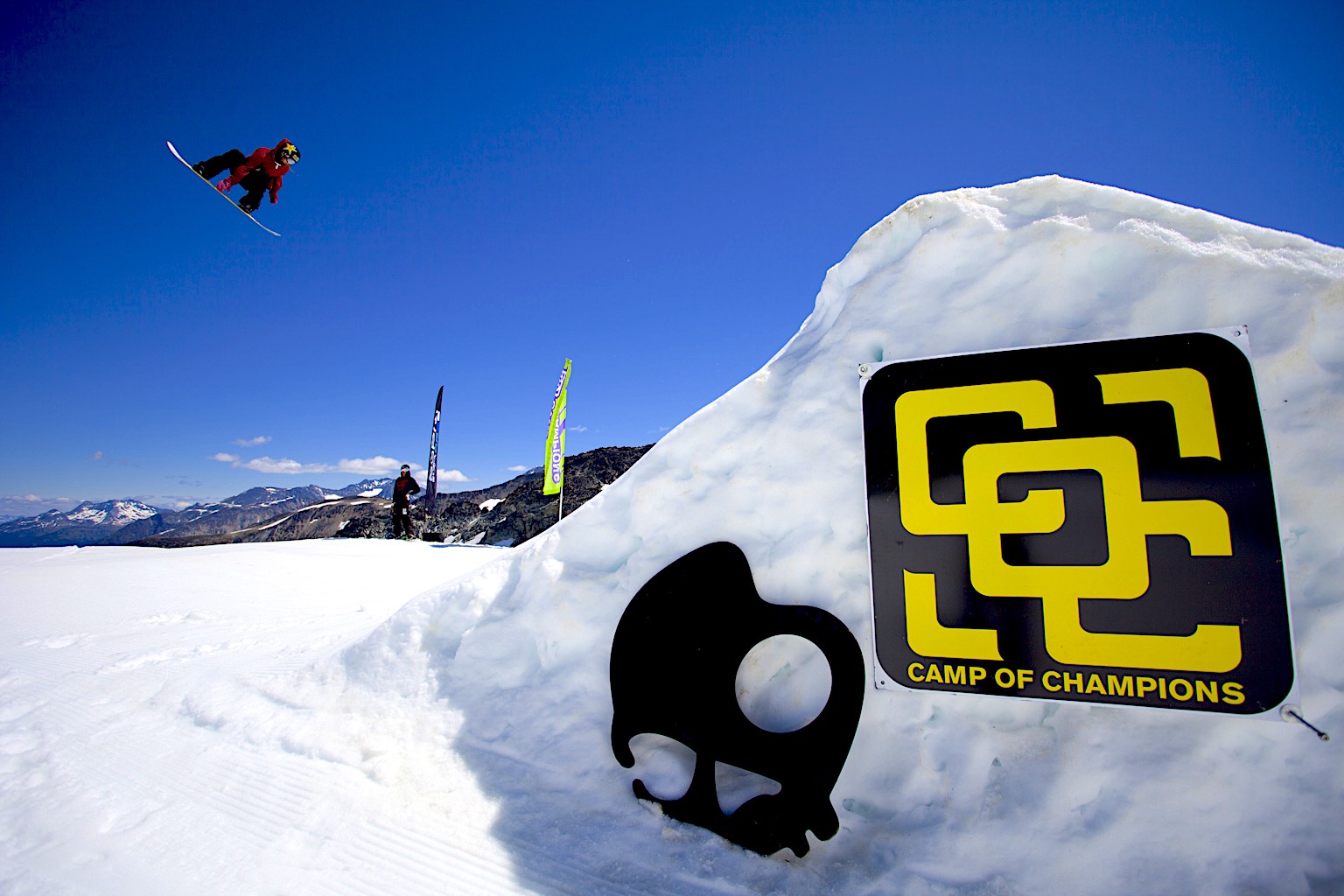 A snowboarder at Camp of Champions, 2013. Credit: Camp of Champions
