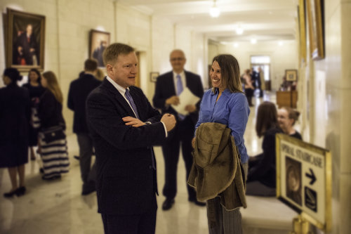 Bagenstos and Peggy Young at the Supreme Court of the United States (CREDIT: Bagenstos for Justice)