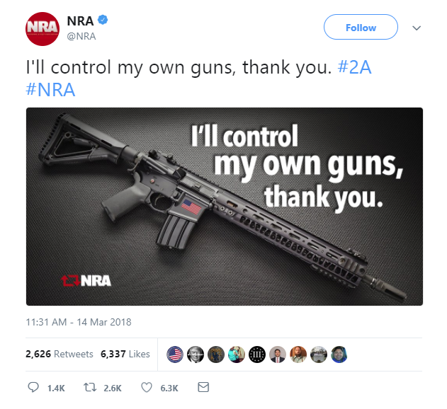Screengrab, NRA Twitter