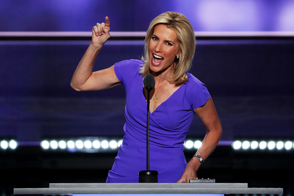 Political talk radio host Laura Ingraham delivers a speech on the third day of the Republican National Convention on July 20, 2016 at the Quicken Loans Arena in Cleveland, Ohio. (CREDIT: Alex Wong/Getty Images)