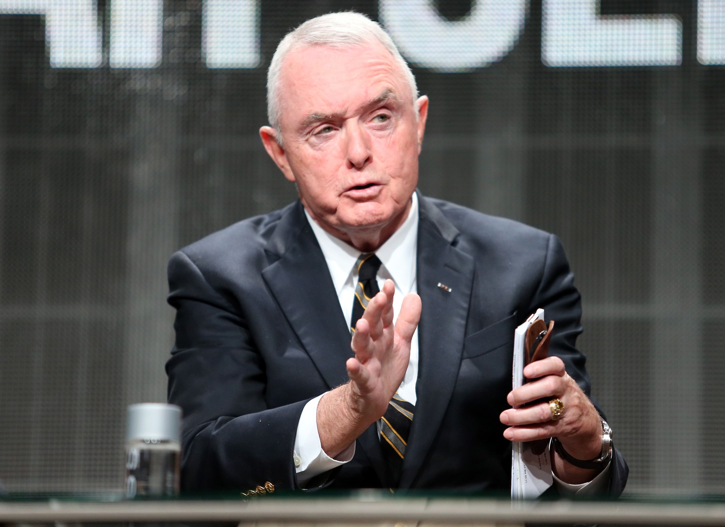 Retired Army General Barry McCaffrey tweeted Friday that President Donald Trump is a "serious threat" to U.S. national security. CREDIT: Frederick M. Brown/Getty Images