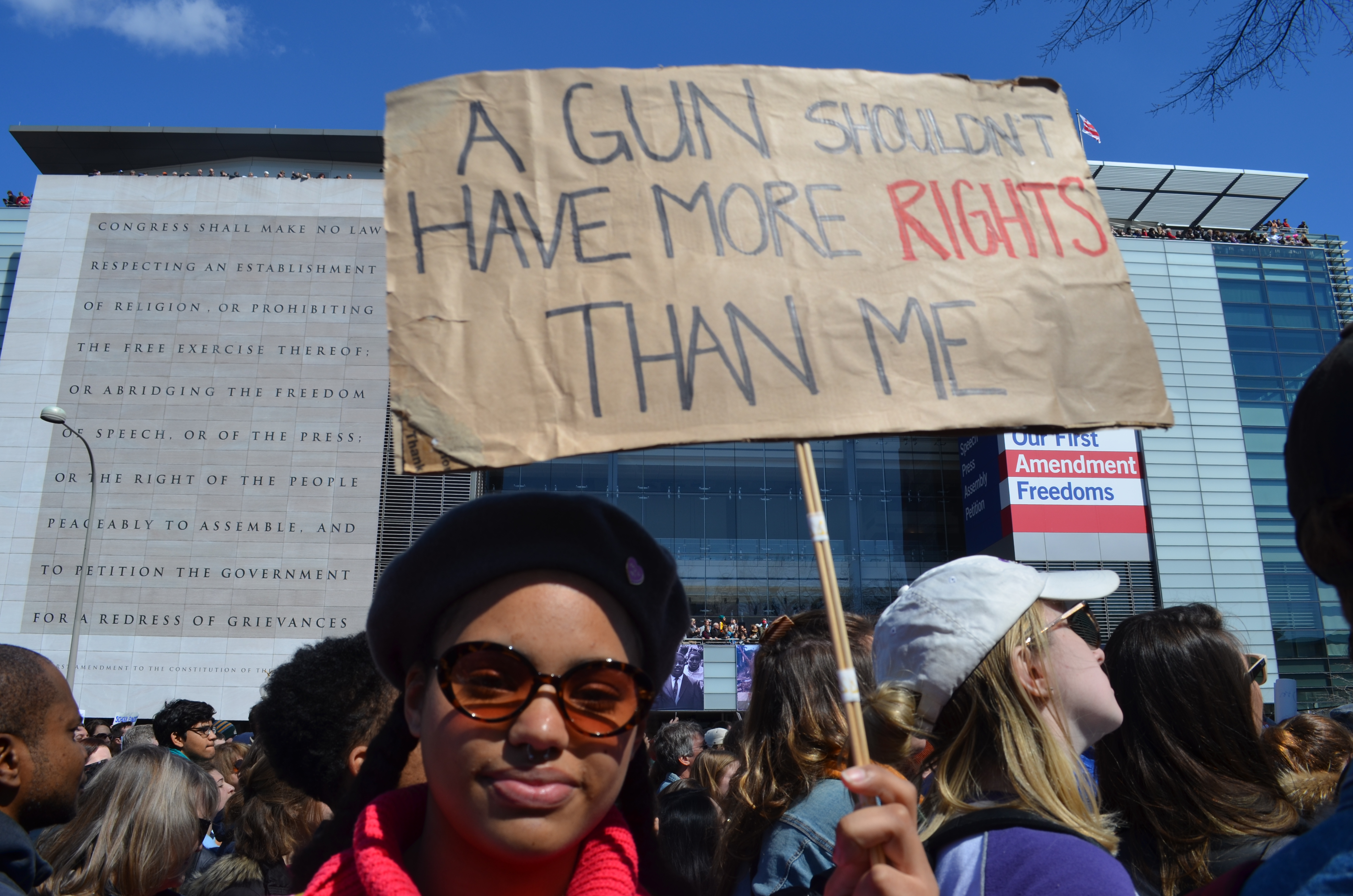 Savannah Dukes traveled from New York City for the march. Photo Credit: Kay Wicker/ThinkProgress