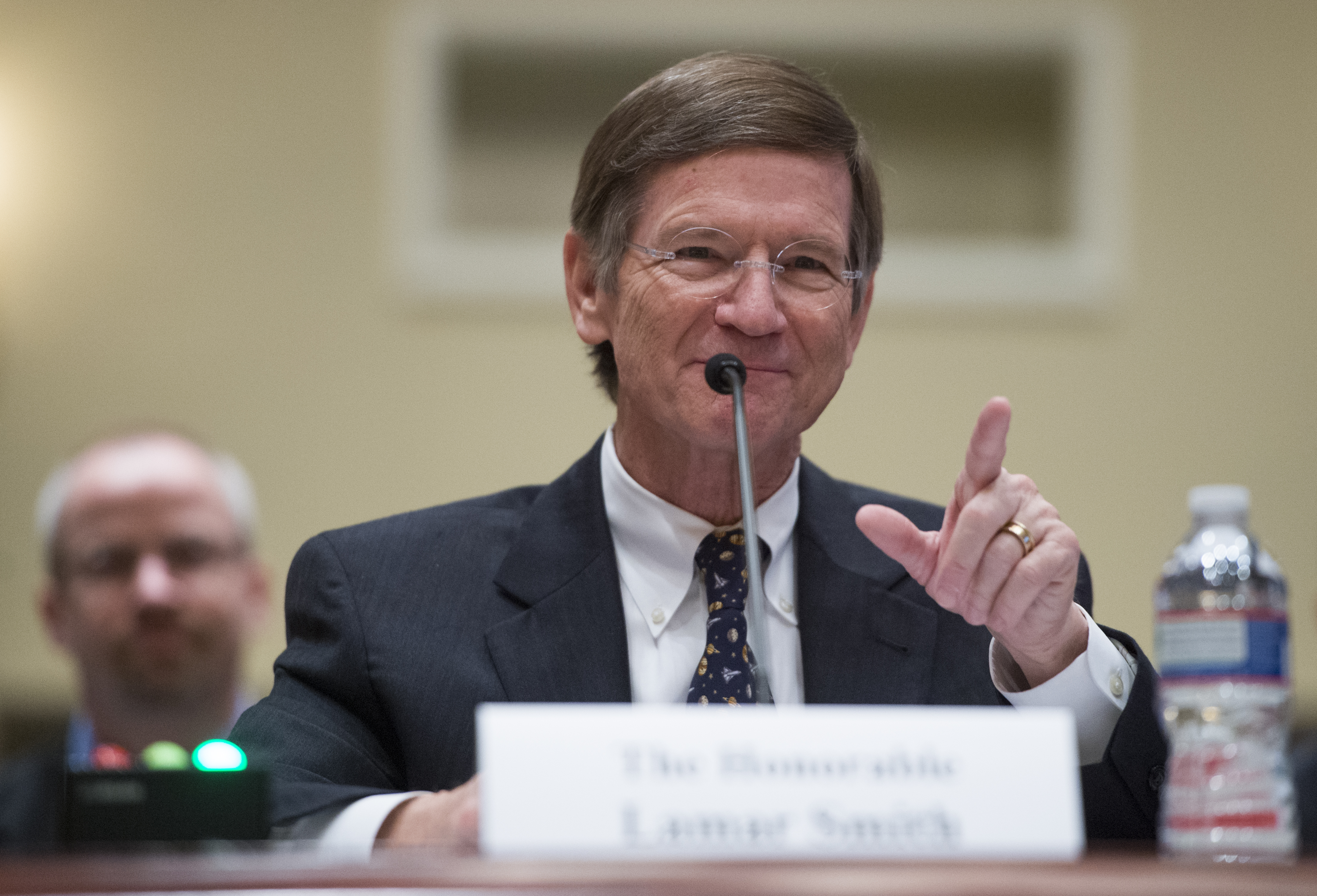 EPA's Scott Pruitt is expected to introduce anti-science rules inspired by climate denier Lamar Smith. Credit: Bill Clark/CQ Roll Call.