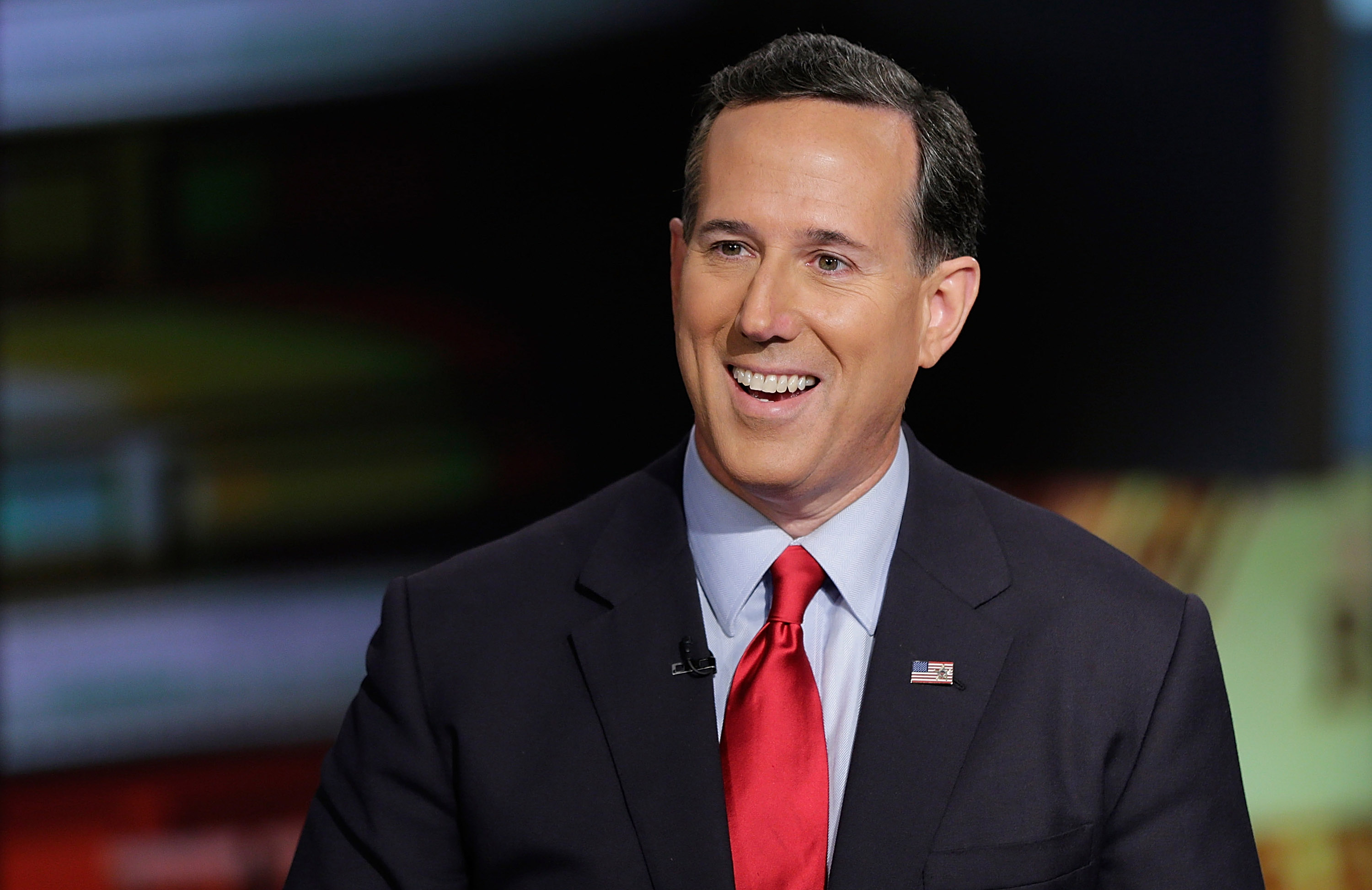 Former Pennsylvania Senator Rick Santorum (R) says that kids should learn CPR instead of protesting gun violence. (CREDIT: John Lamparski/Getty Images)