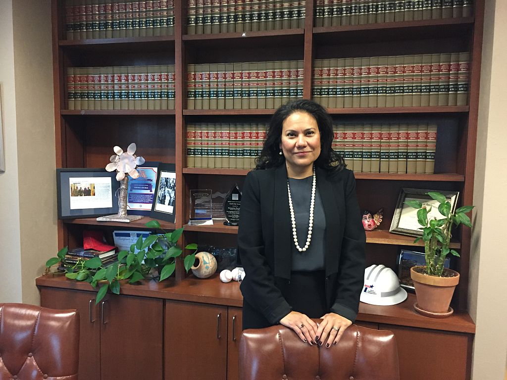 EL PASO, TX - NOVEMBER 3: Judge Veronica Escobar in her office Thursday, November 3, 2016. CREDIT: David Weigel/The Washington Post via Getty Images