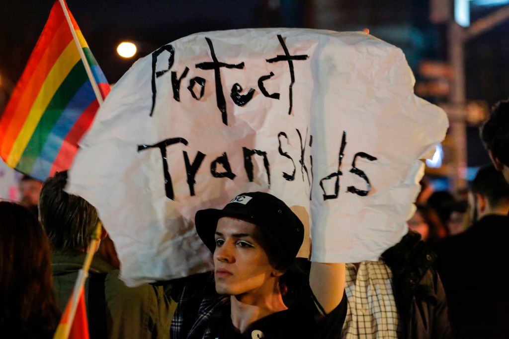 A new study shows that transgender youth who are able to use their chosen name are less likely to commit suicide or experience depression. (CREDIT: KENA BETANCUR/AFP/Getty Images)
