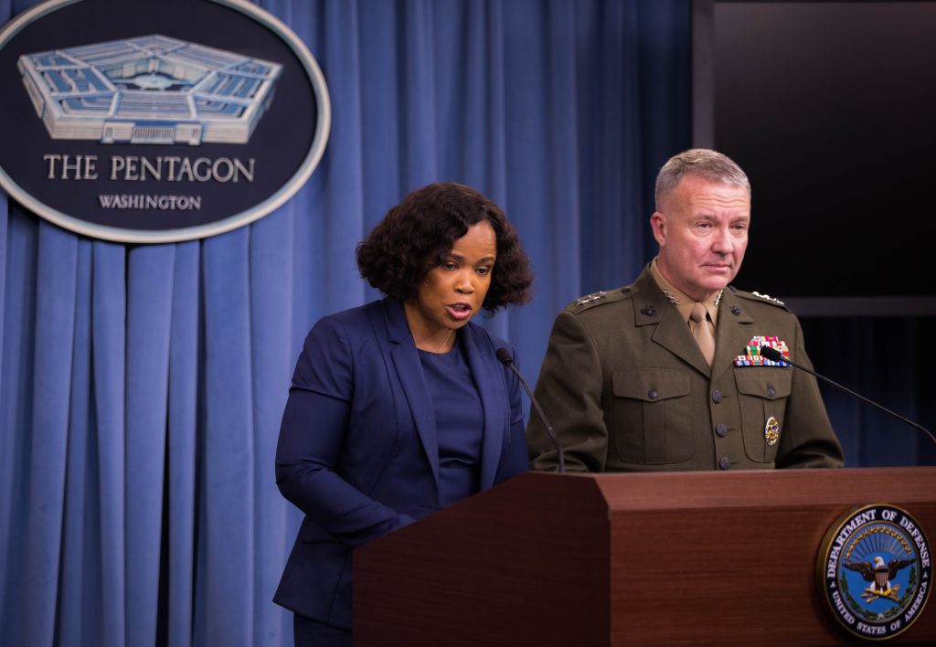 Pentagon Spokewoman Dana White: CREDIT: Yasin Ozturk/Anadolu Agency/Getty Images