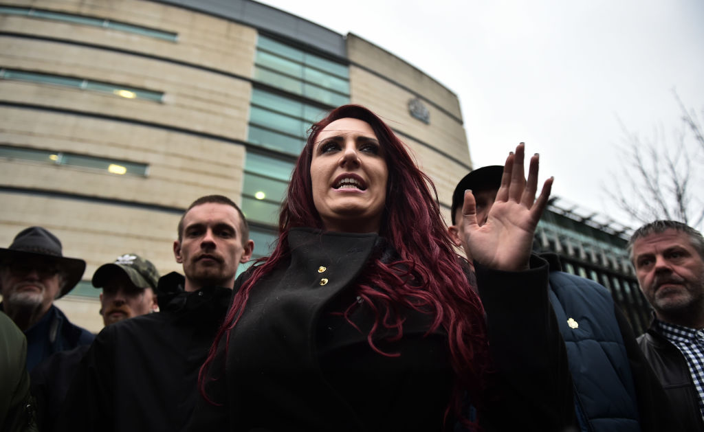 Ever since Donald Trump retweeted her, it's been all downhill for Jayda Fransen. (CREDIT: GETTY / CHARLES MCQUILLAN)