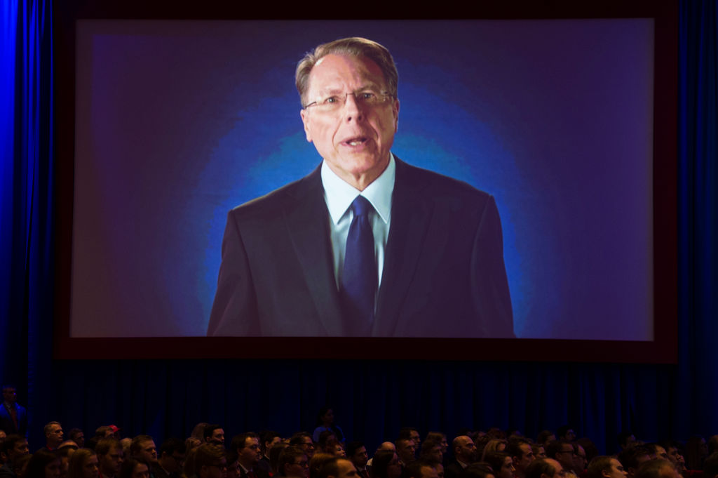 The NRA, led by CEO Wayne LaPierre, continues to dodge questions about financing it received from Russia or Russian nationals. CREDIT: GETTY / TOM WILLIAMS