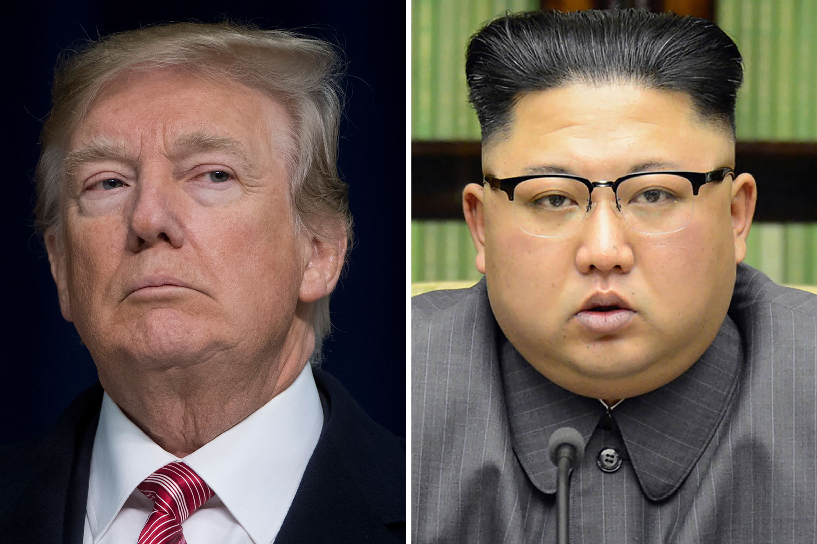 President Trump agreed on March 8, 2018 to a historic first meeting with North Korean leader Kim Jong Un in a stunning development in America's high-stakes nuclear standoff with North Korea. CREDIT: Saul Loeb/AFP/Getty Images.