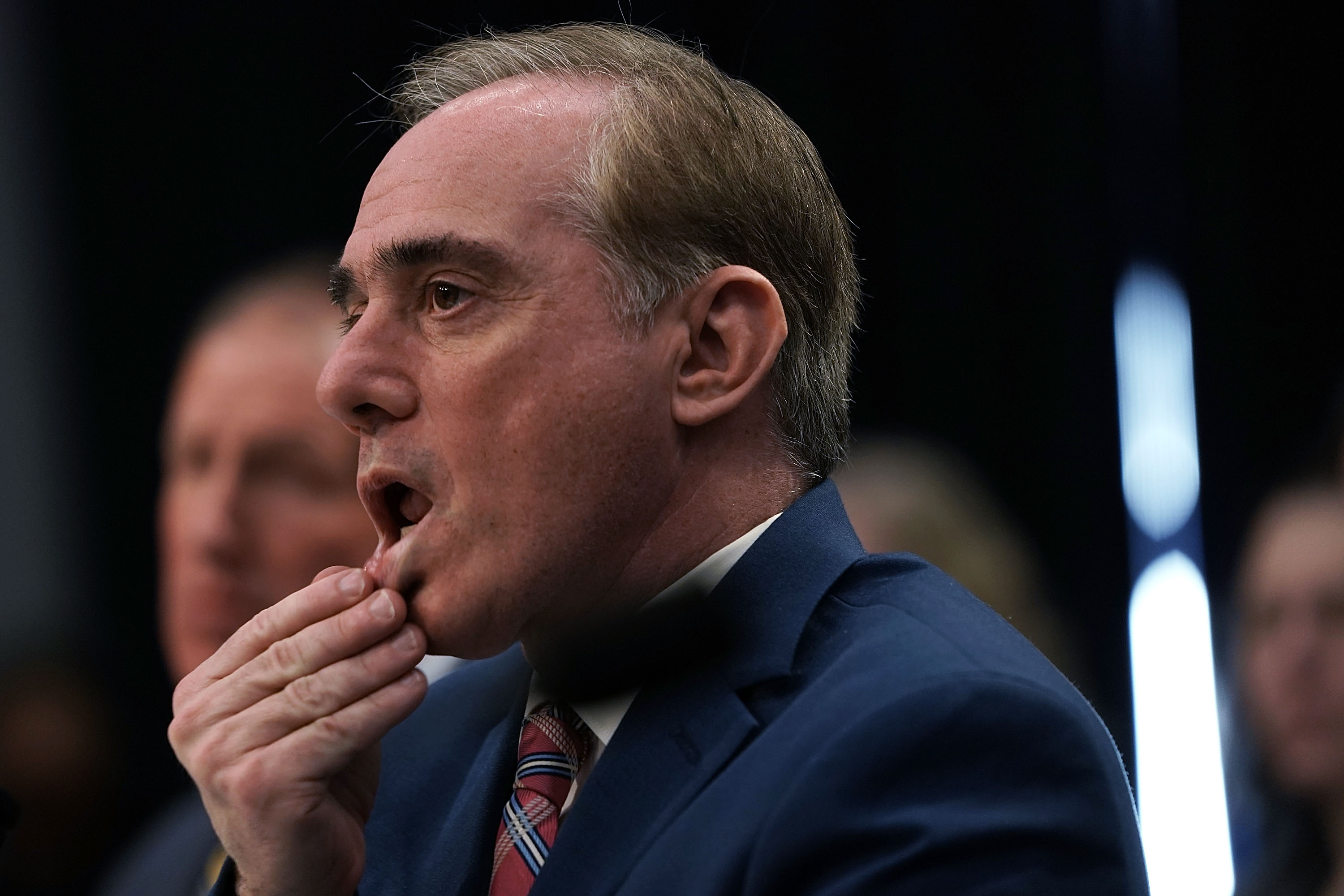WASHINGTON, DC - MARCH 15: U.S. Secretary of Veterans Affairs David Shulkin testifies during a hearing before the Military Construction, Veterans Affairs, and Related Agencies Subcommittee of House Appropriations Committee March 15, 2018 on Capitol Hill in Washington, DC. The subcommittee held a hearing to examine the FY2019 Veterans Affairs Budget request by the Trump Administration. (Photo by Alex Wong/Getty Images)