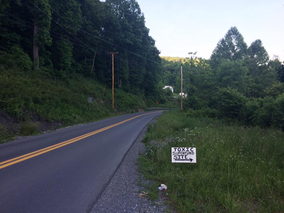 Residents of Minden, West Virginia, are fighting to get the town added to the EPA's Superfund National Priorities List. CREDIT: Minden Community Action Team, Headwaters Defense
