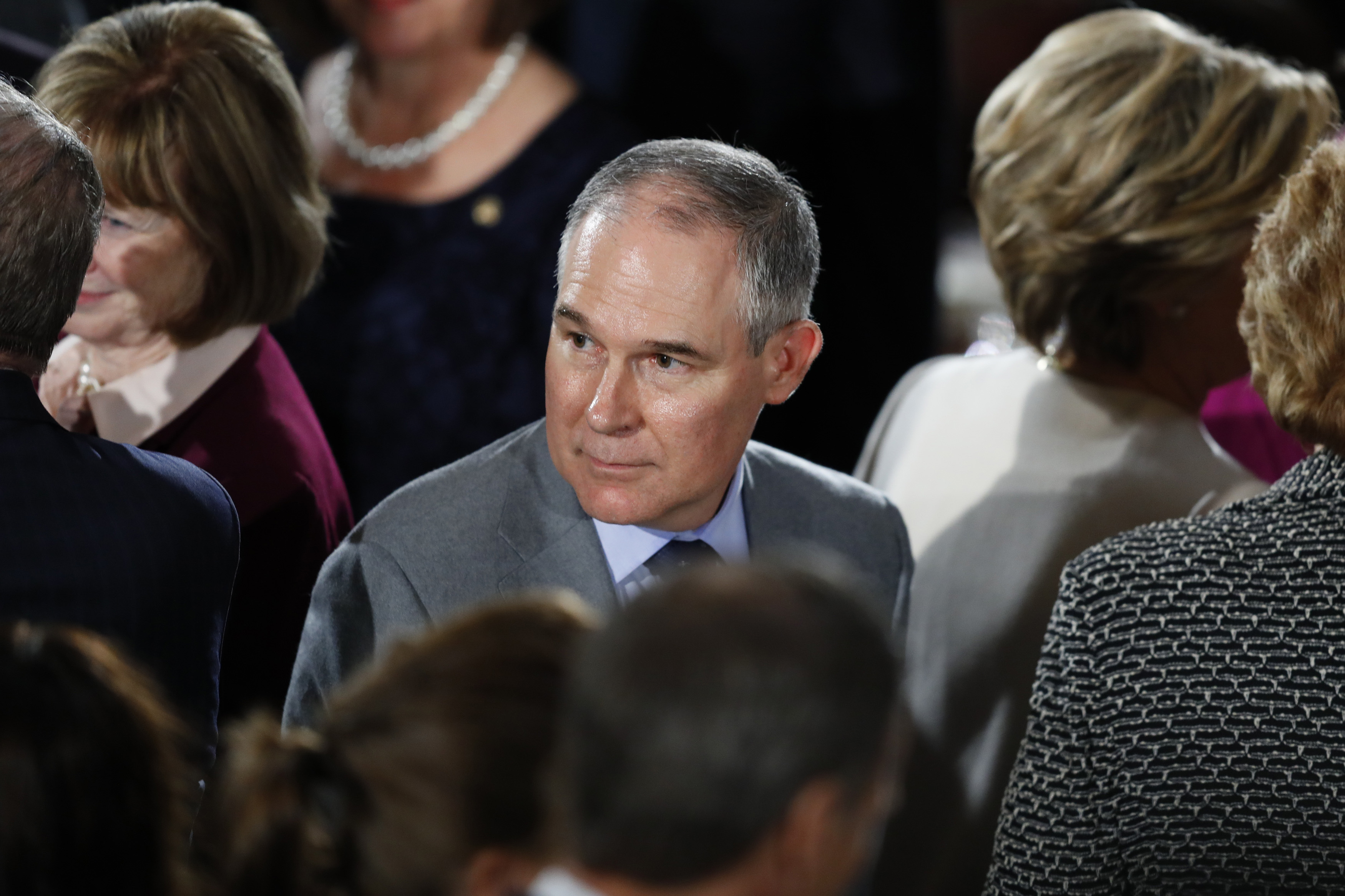 Environmental Protection Agency Administrator Scott Pruitt is under scrutiny for renting an apartment in Washington, D.C. from a lobbyist. CREDIT: Aaron P. Bernstein/Getty Images