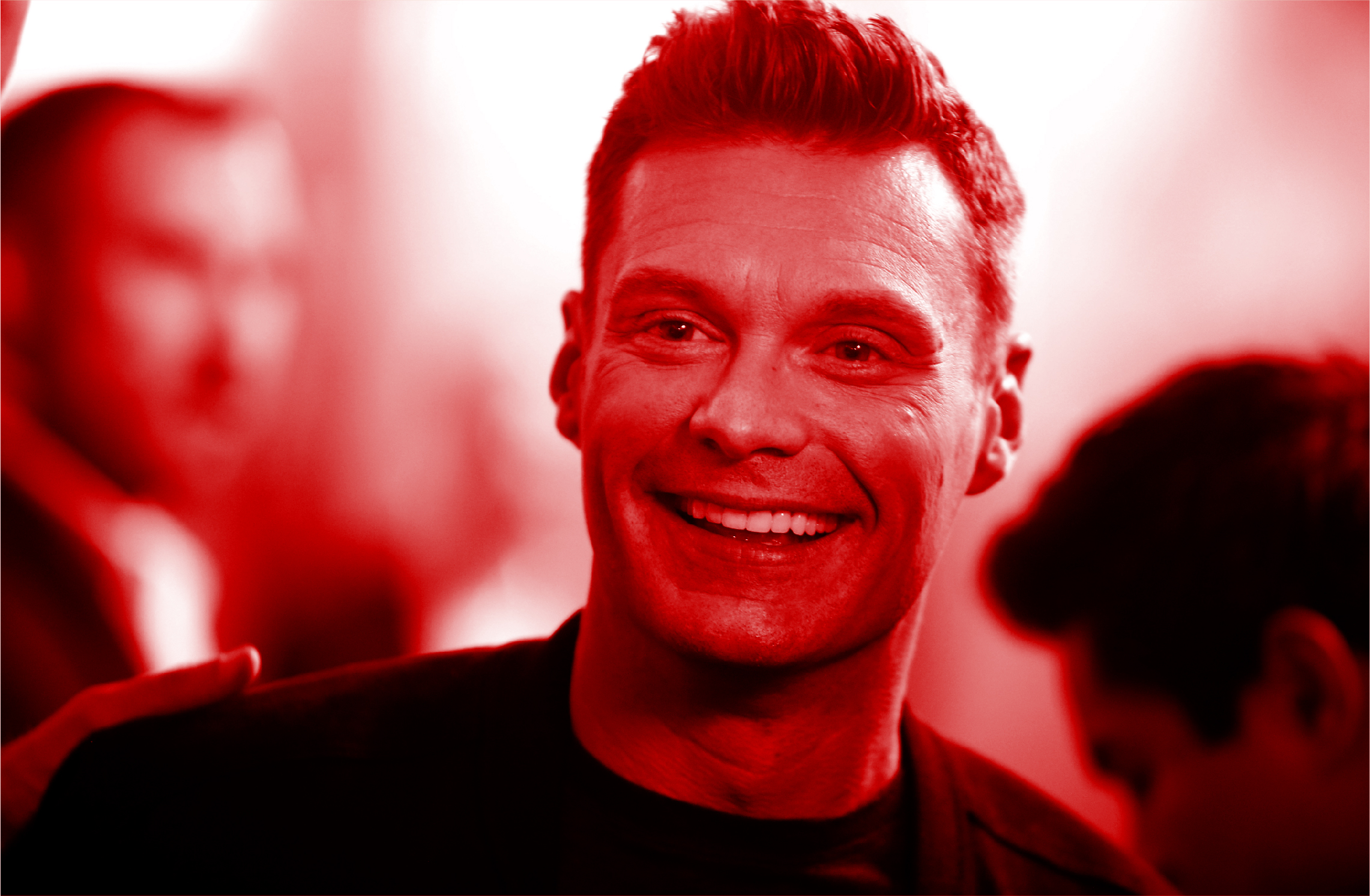 Ryan Seacrest attends the 2017 iHeartRadio Music Festival at T-Mobile Arena on September 22, 2017 in Las Vegas, Nevada. CREDIT: Isaac Brekken/Getty Images for iHeartMedia / Graphic by Adam Peck