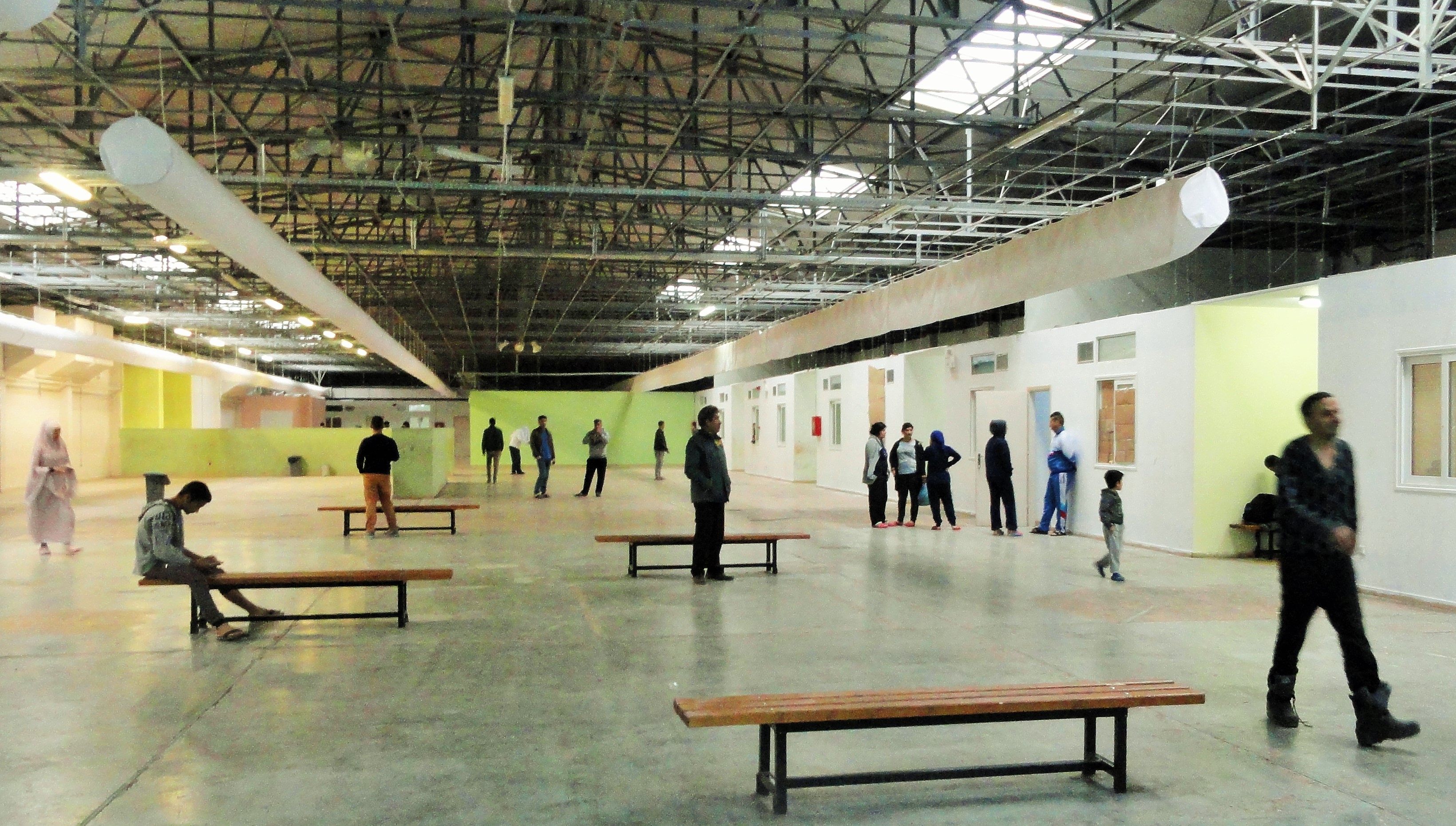 The Thivu housing facilities at best, seems like a museum entirely free of art. CREDIT: D. Parvaz/ThinkProgress.