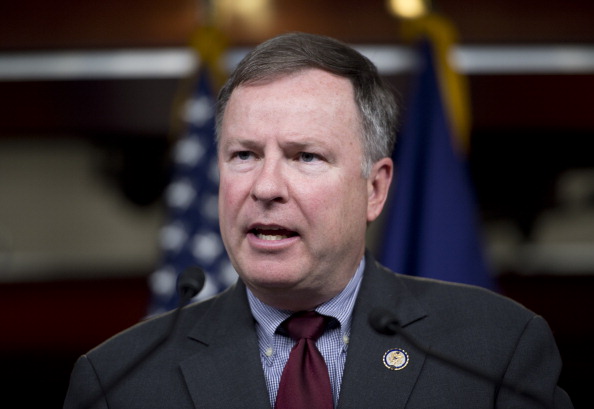 Rep. Doug Lamborn (R-CO) speaks at a news conference. (Photo By Bill Clark/CQ Roll Call)