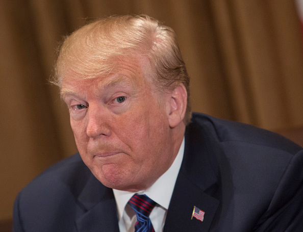 U.S. President Donald Trump participates in a meeting on trade with governors and members of Congress at the White House on April 12, 2018 in Washington, DC. (Photo by Chris Kleponis - Pool/Getty Images)