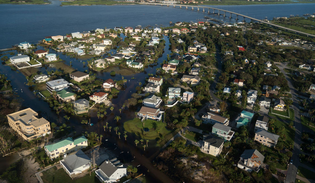 FLORIDA HOMES SURROUNDED BY FLOOD WATER IN THE AFTERMATH OF HURRICANE IRMA, SEPTEMBER 12, 2017. CREDIT: JABIN BOTSFORD/THE WASHINGTON POST VIA GETTY IMAGES
