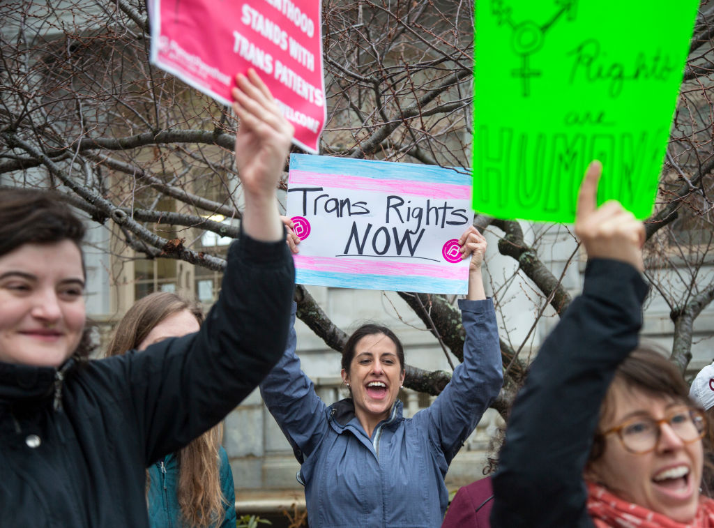 Analysis of 56 studies proves transgender individuals benefit from transitioning. (CREDIT: Derek Davis/Portland Press Herald via Getty Images)