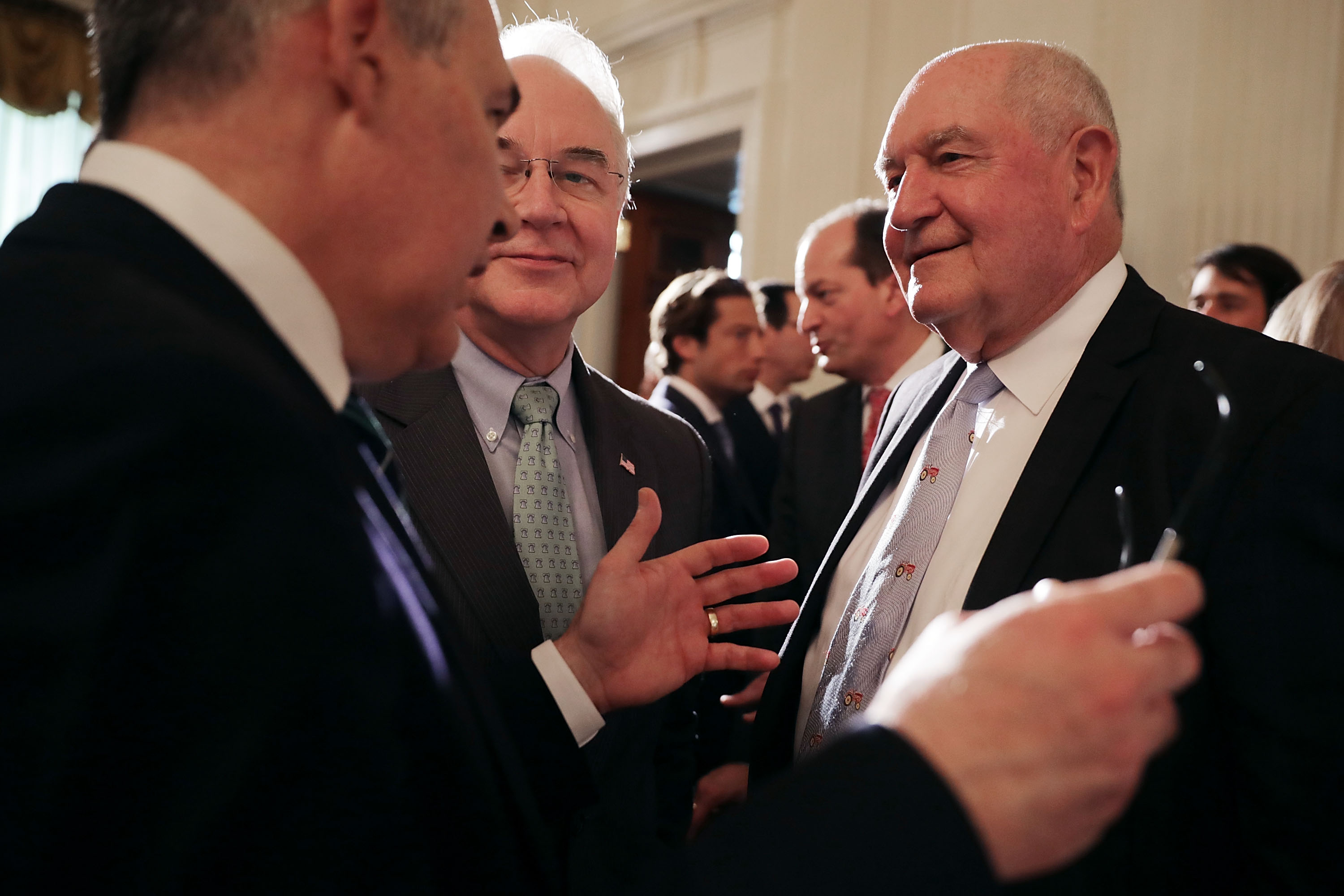 EPA Administrator Scott Pruitt, OMB Director Tom Price and Agriculture Secretary Sonny Perdue. CREDIT: Chip Somodevilla/Getty Images