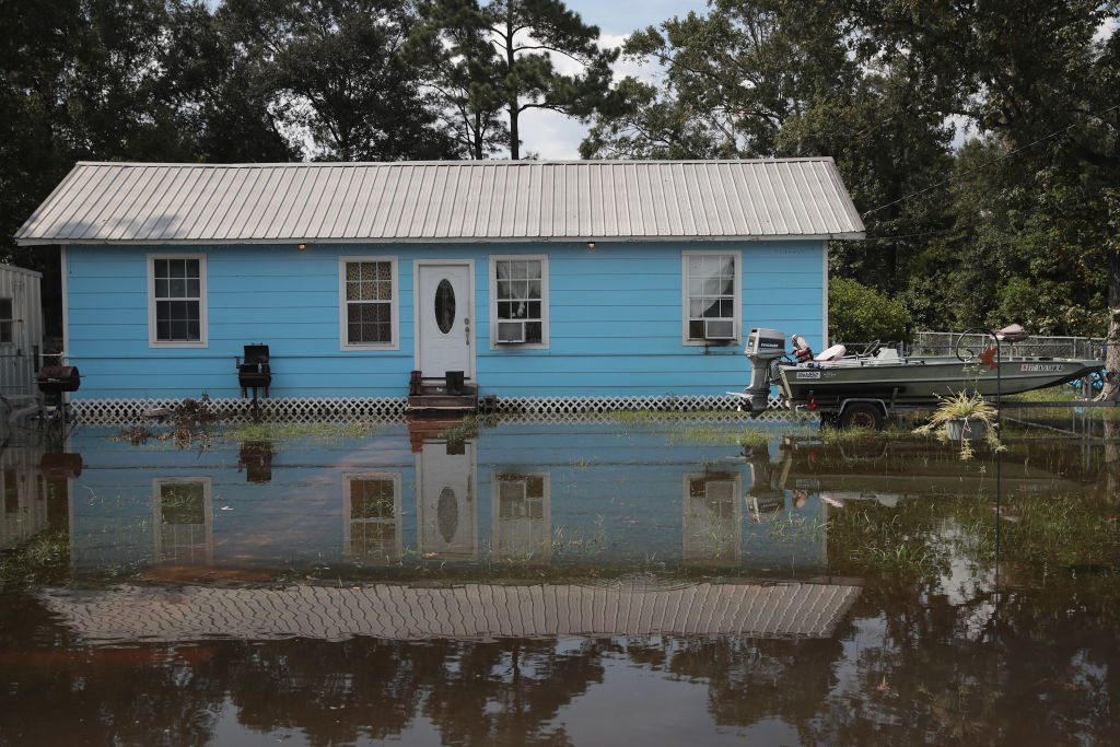 Hurricane Harvey in August 2017 caused devastating flooding in Texas. (Credit: Scott Olson/Getty Images)